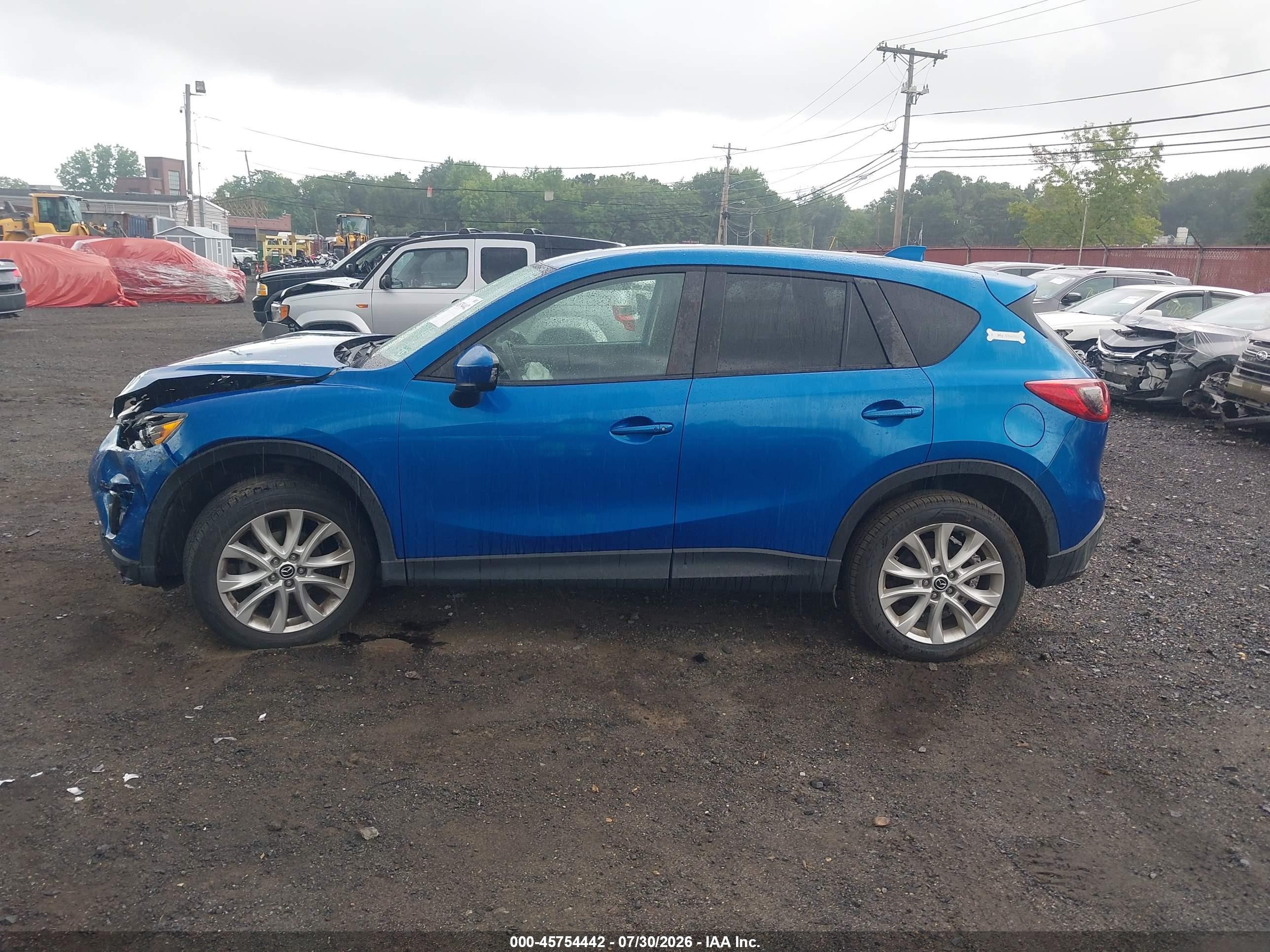 2014 Mazda Cx-5 Grand Touring Dark Blue vin: JM3KE4DYXE0350736