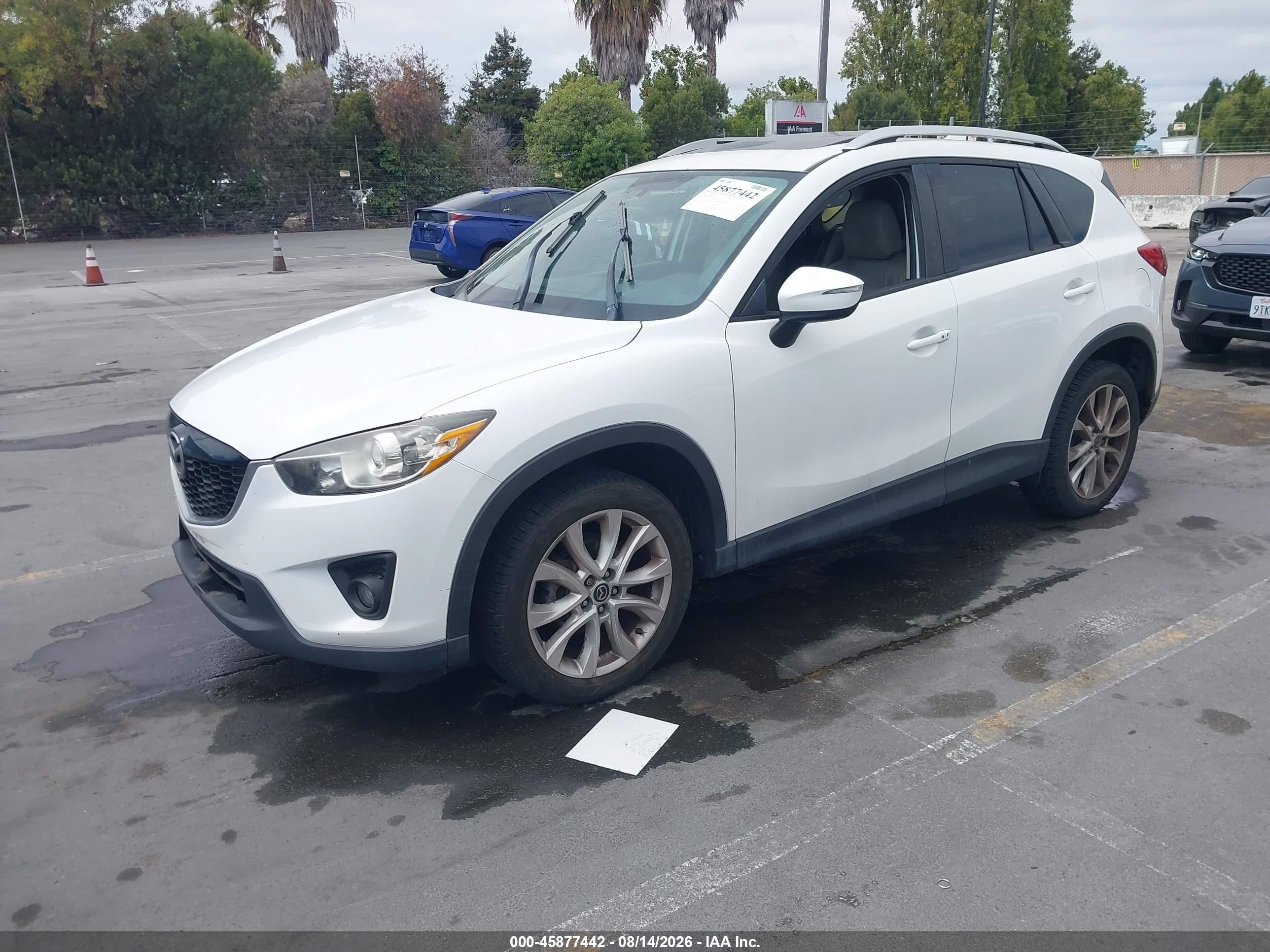 2015 Mazda Cx-5 Grand Touring White vin: JM3KE4DYXF0481330