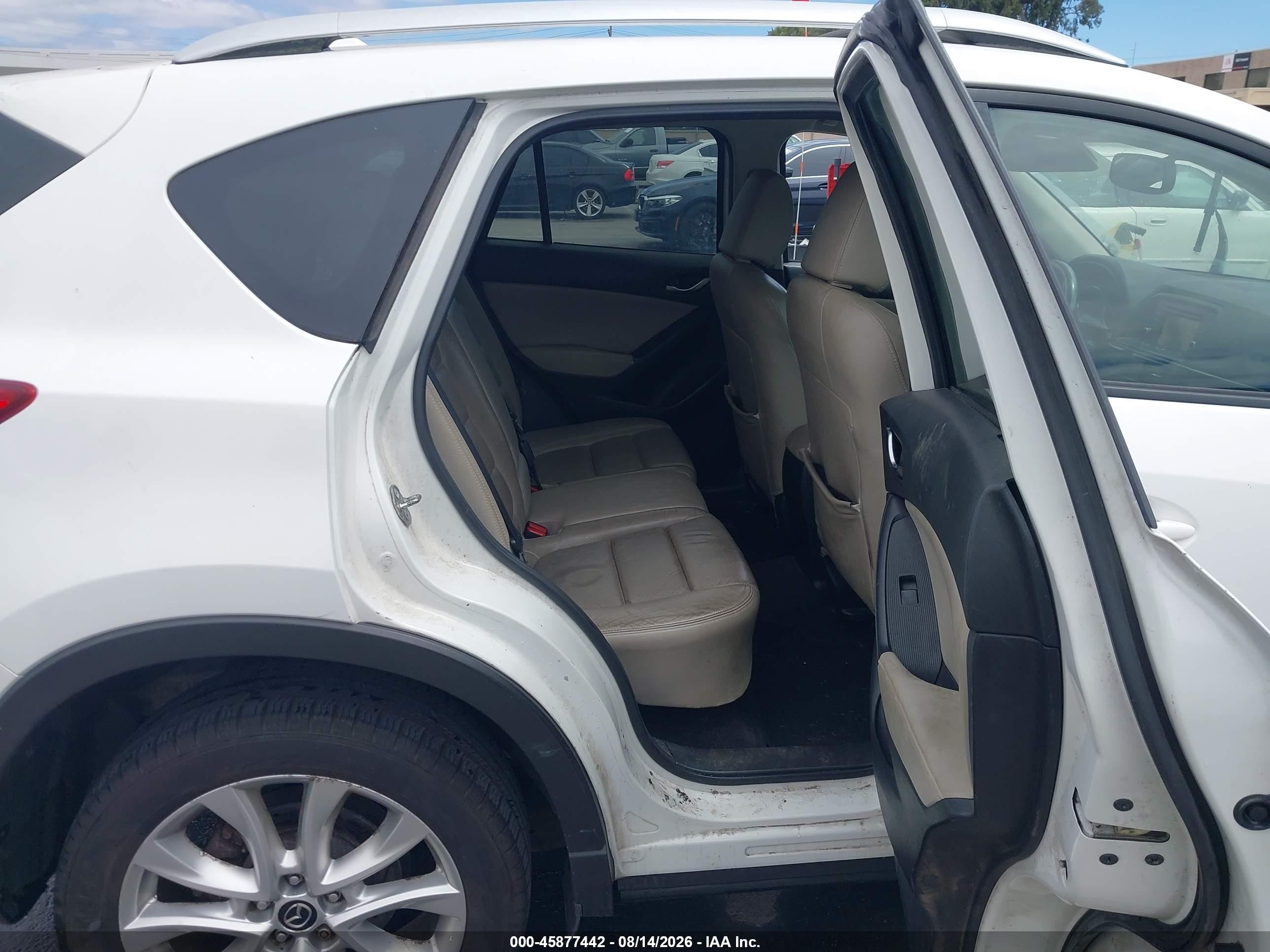 2015 Mazda Cx-5 Grand Touring White vin: JM3KE4DYXF0481330