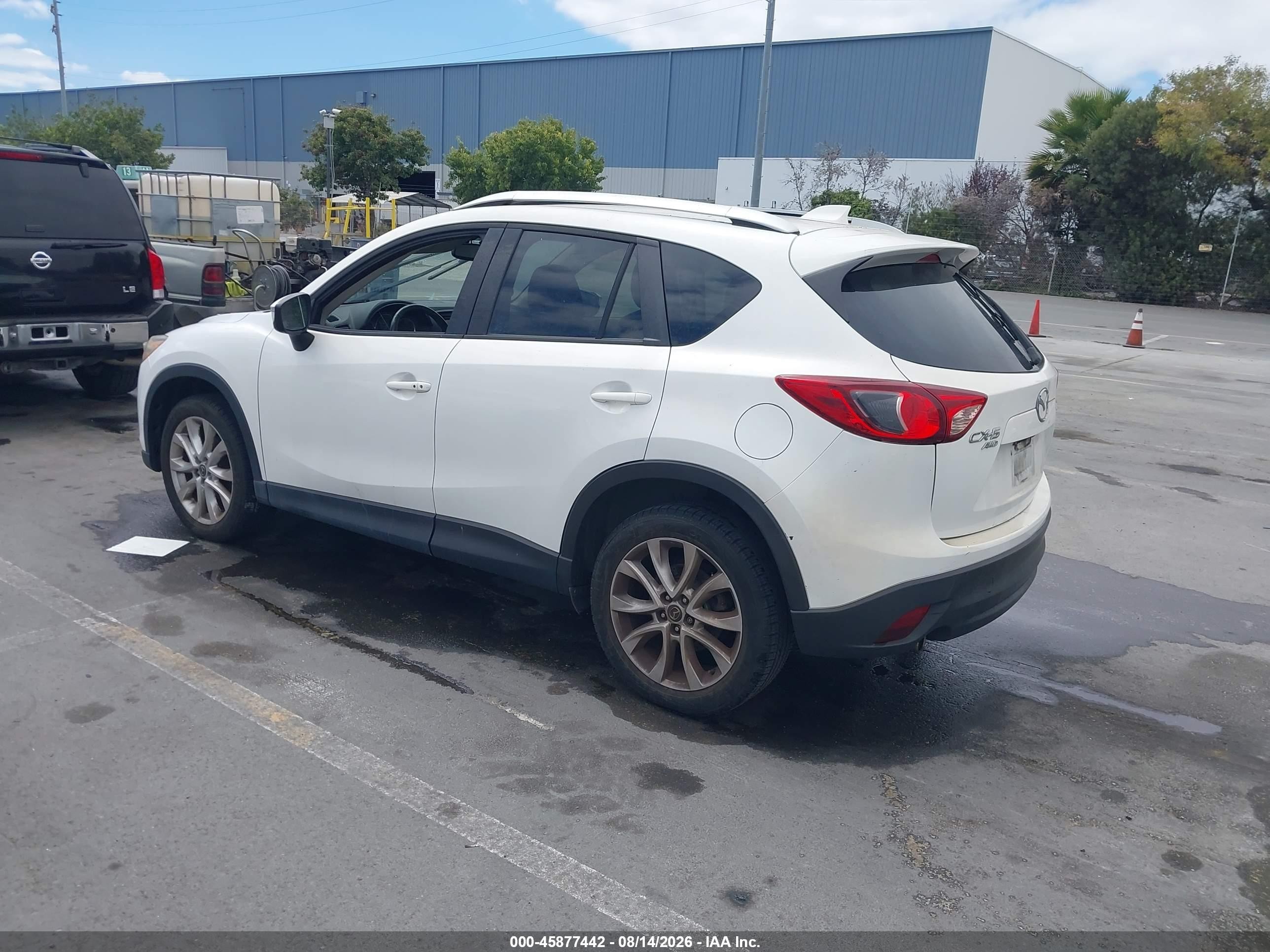 2015 Mazda Cx-5 Grand Touring White vin: JM3KE4DYXF0481330