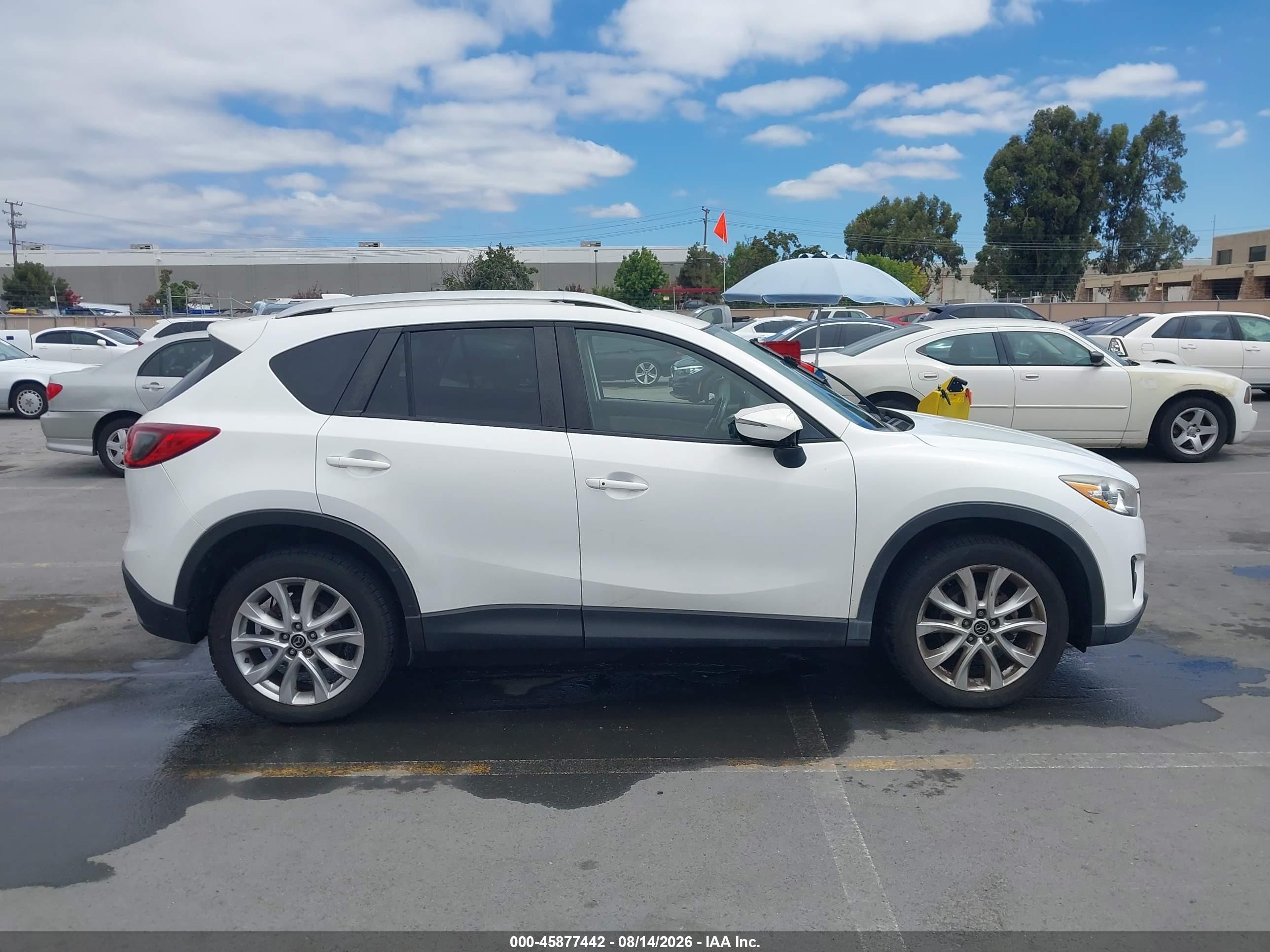 2015 Mazda Cx-5 Grand Touring White vin: JM3KE4DYXF0481330