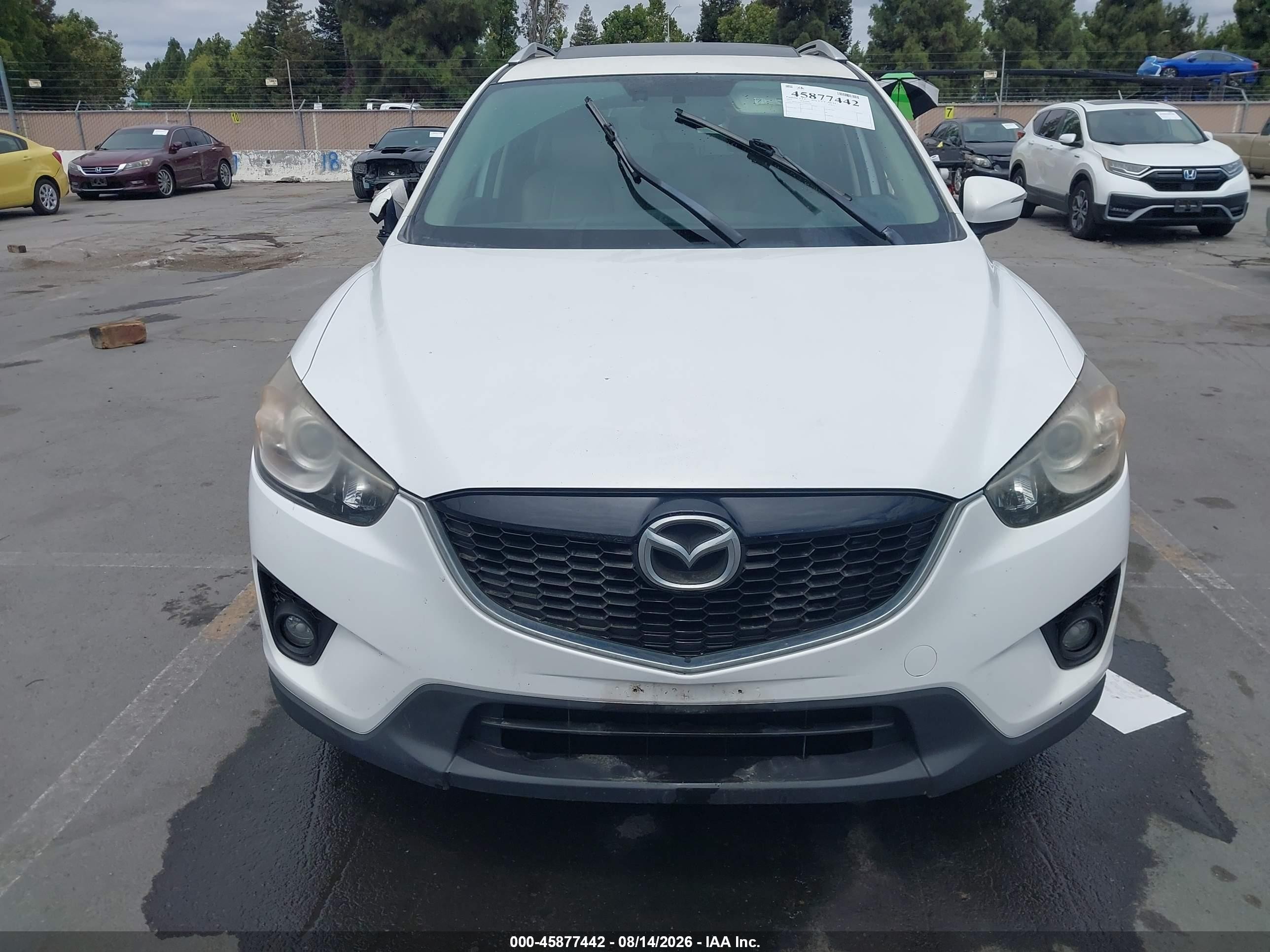 2015 Mazda Cx-5 Grand Touring White vin: JM3KE4DYXF0481330