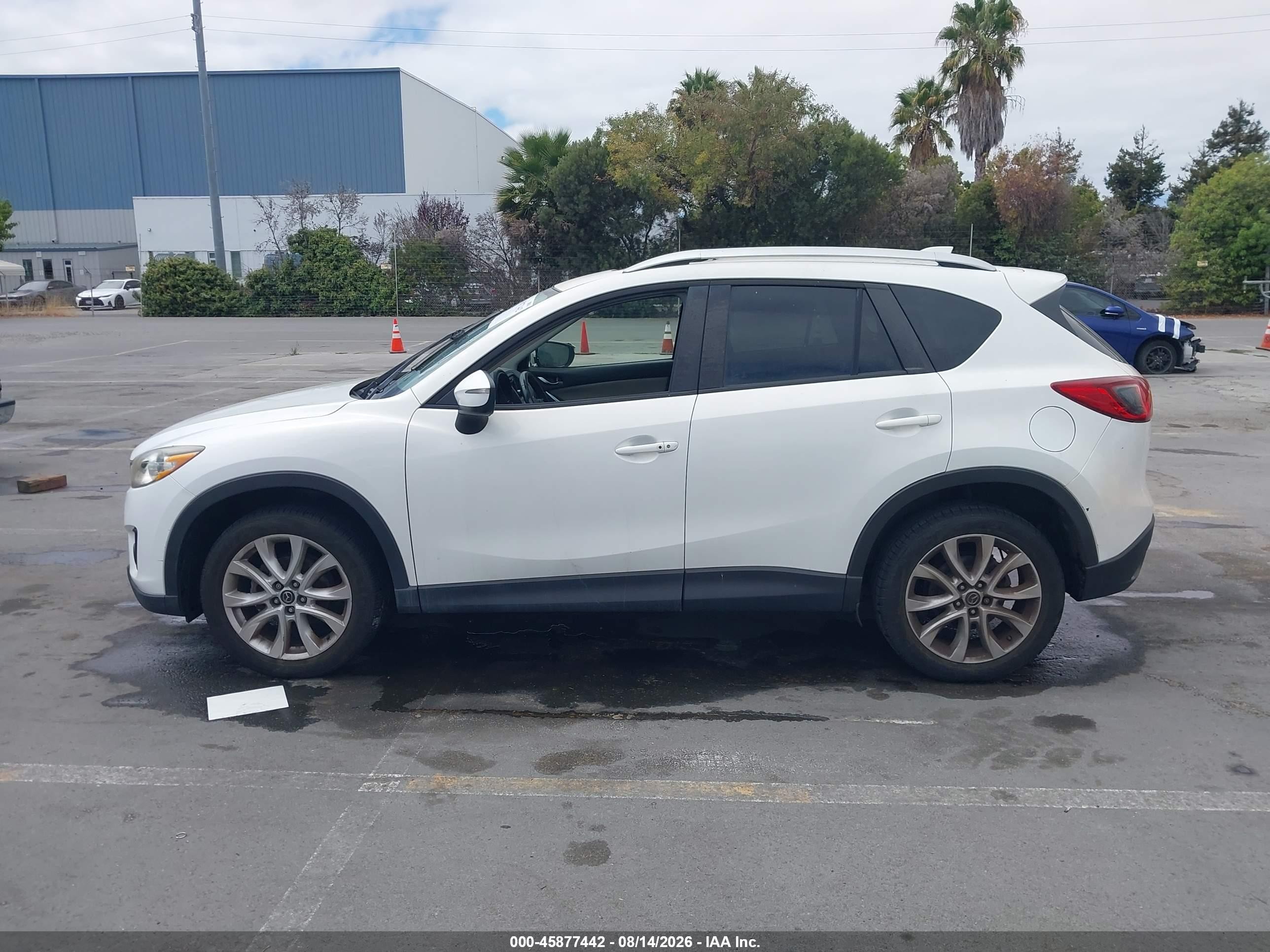 2015 Mazda Cx-5 Grand Touring White vin: JM3KE4DYXF0481330