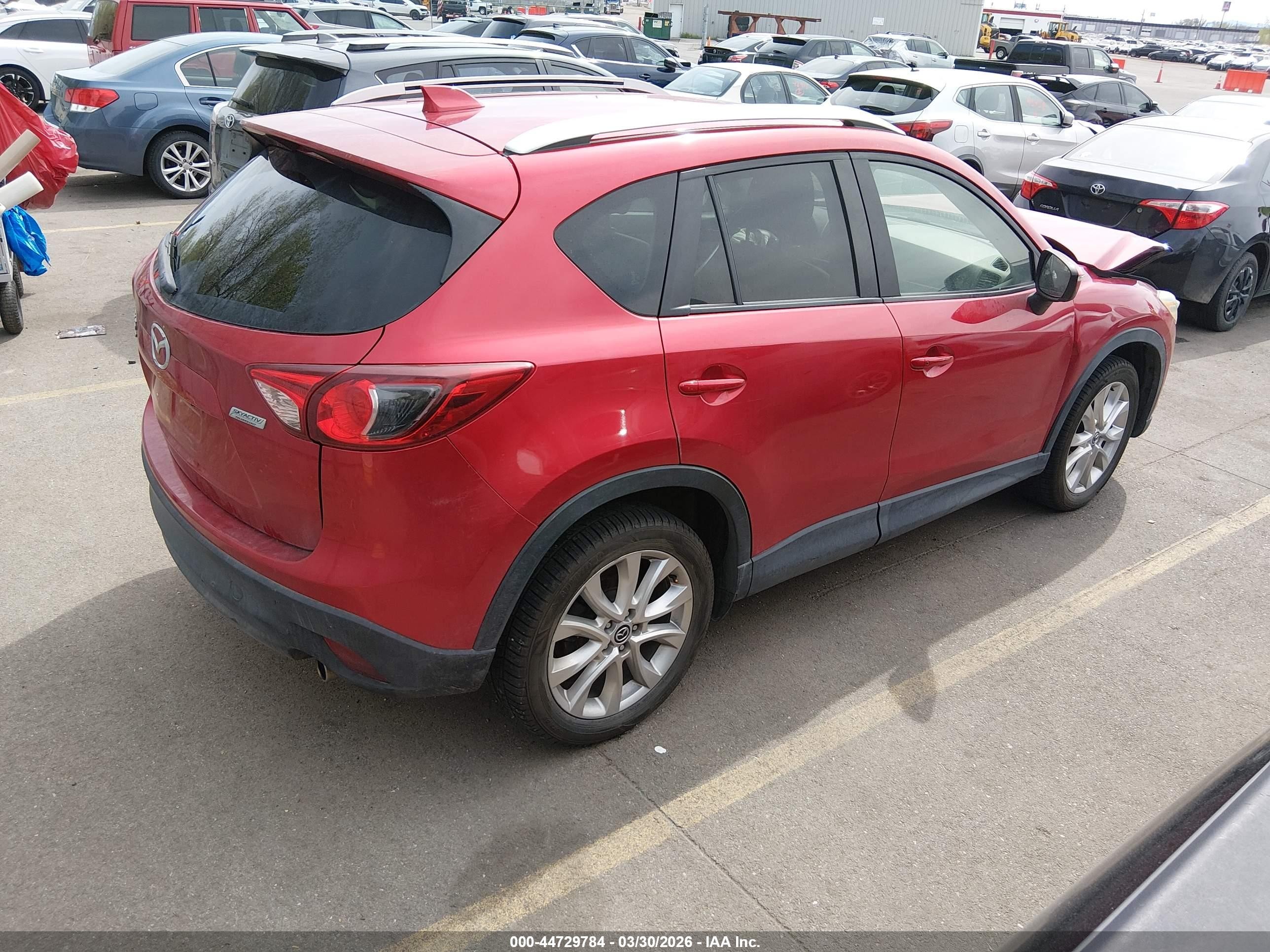 2015 Mazda Cx-5 Grand Touring Red vin: JM3KE4DYXF0483370