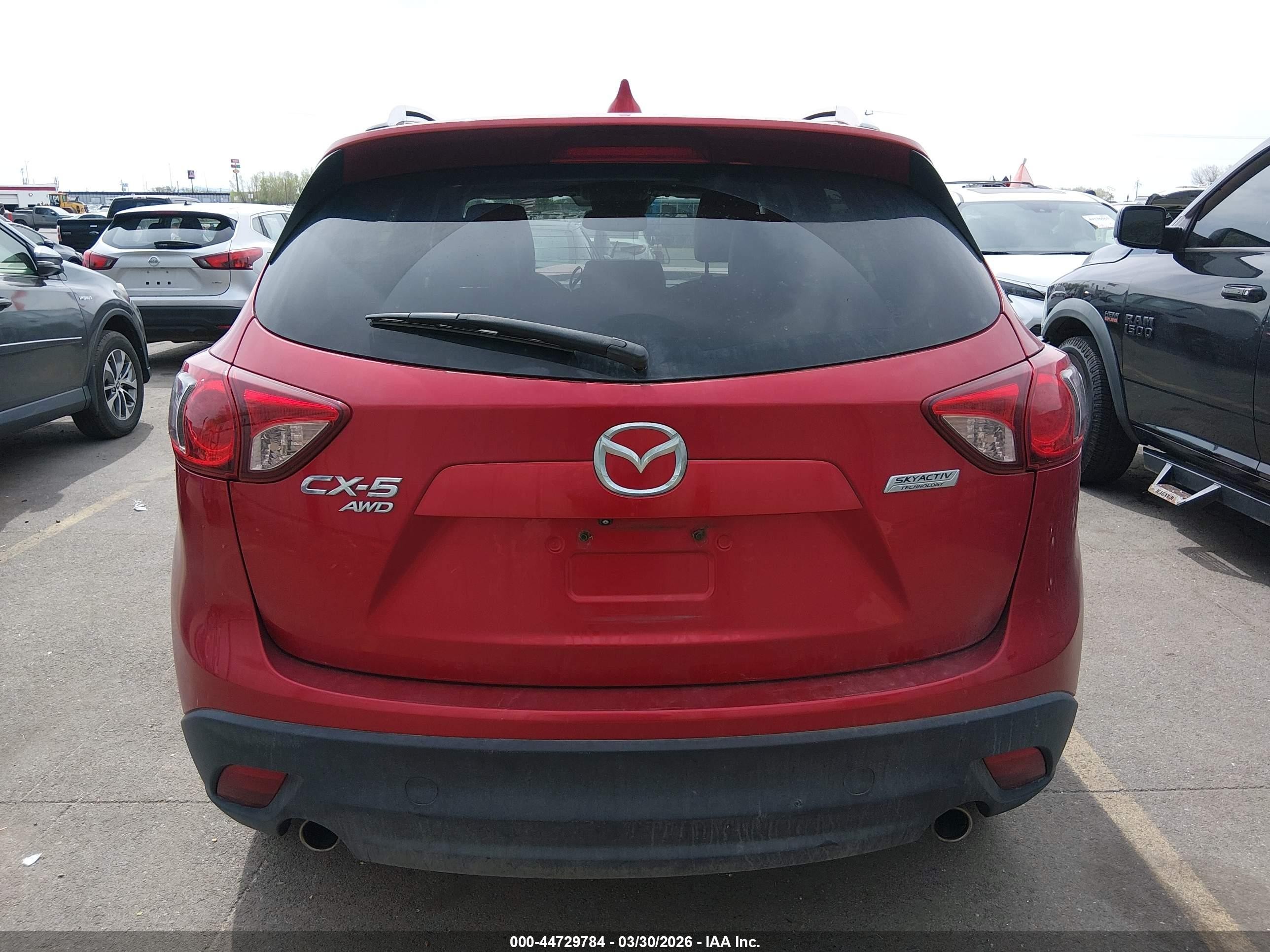 2015 Mazda Cx-5 Grand Touring Red vin: JM3KE4DYXF0483370