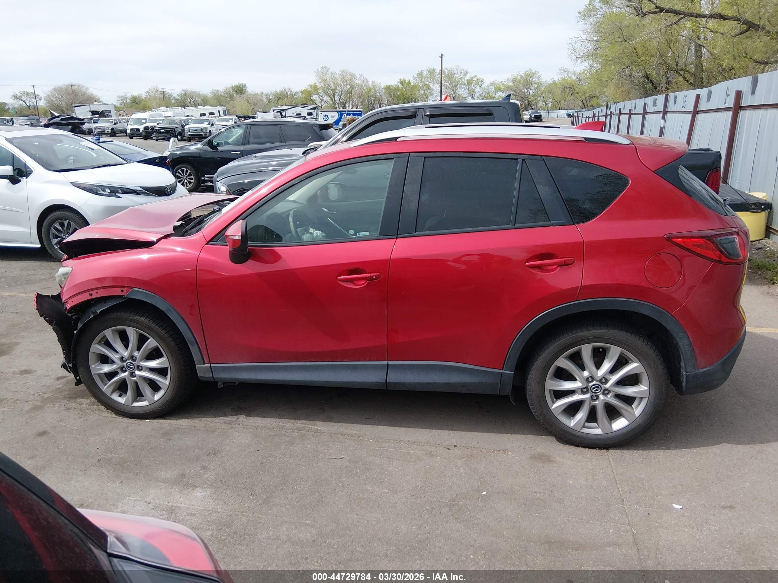 2015 Mazda Cx-5 Grand Touring Red vin: JM3KE4DYXF0483370