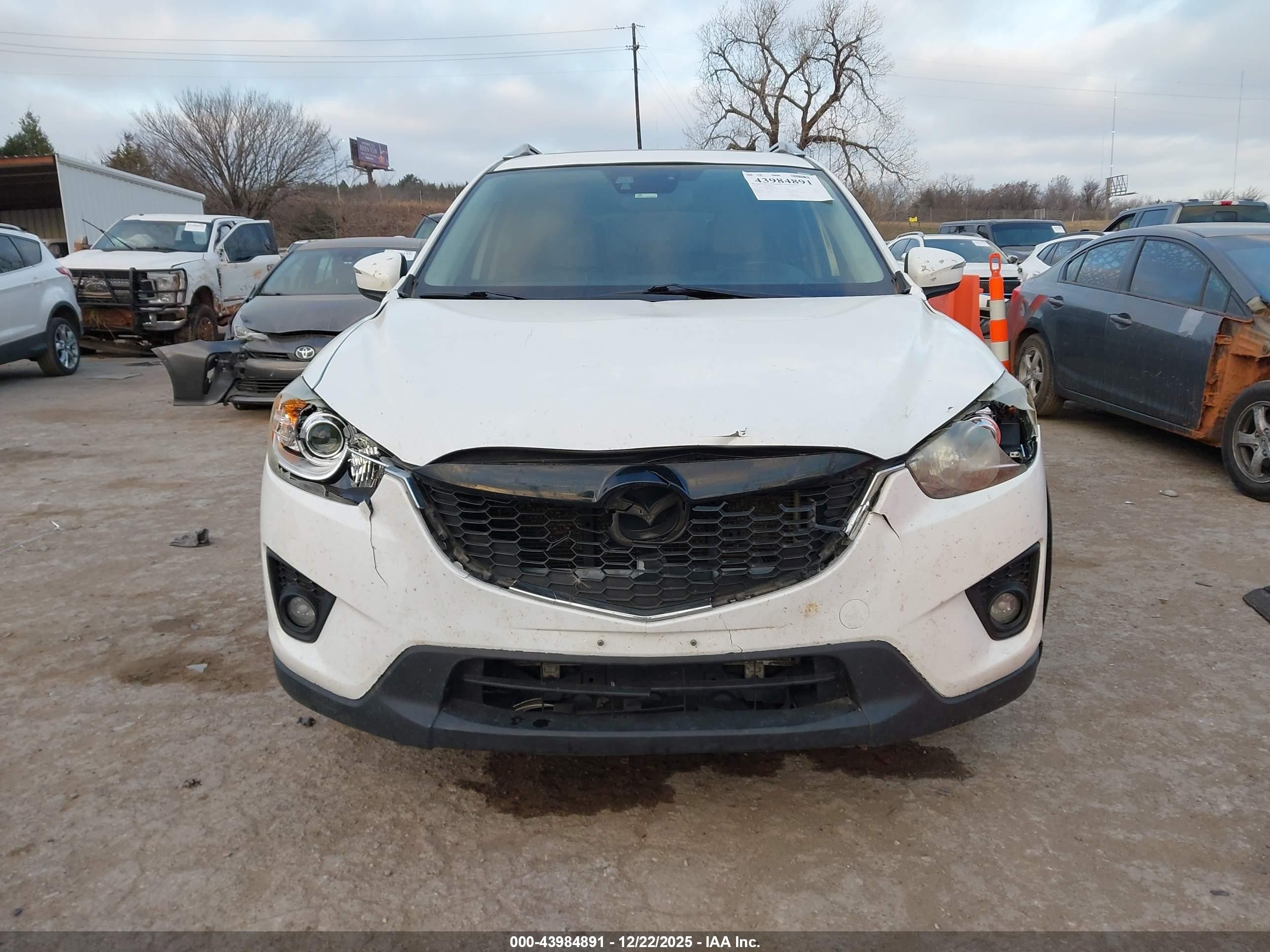 2015 Mazda Cx-5 Grand Touring White vin: JM3KE4DYXF0494739
