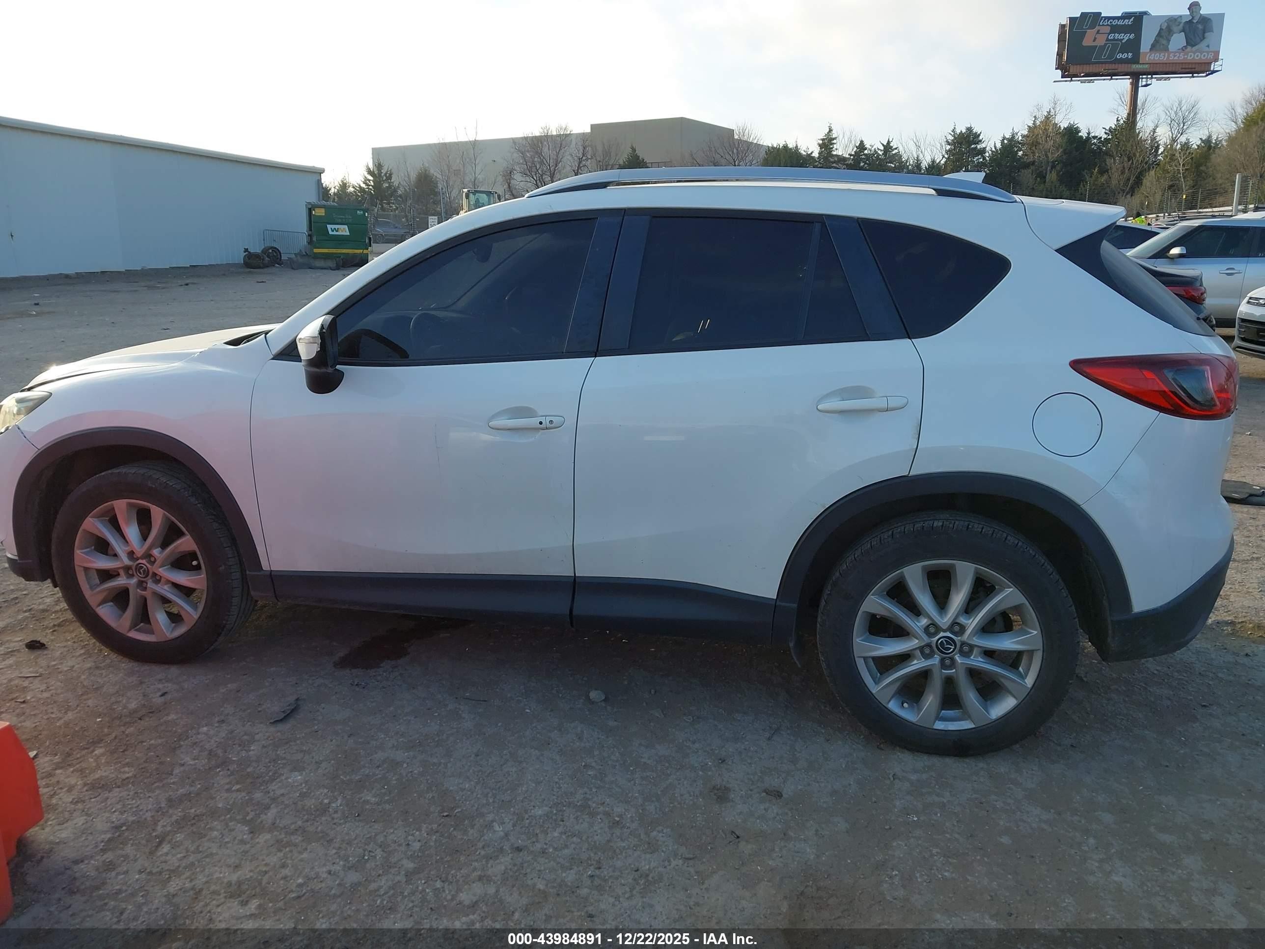 2015 Mazda Cx-5 Grand Touring White vin: JM3KE4DYXF0494739