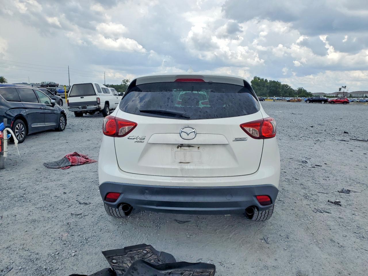 2015 Mazda Cx-5 Gt White vin: JM3KE4DYXF0502645
