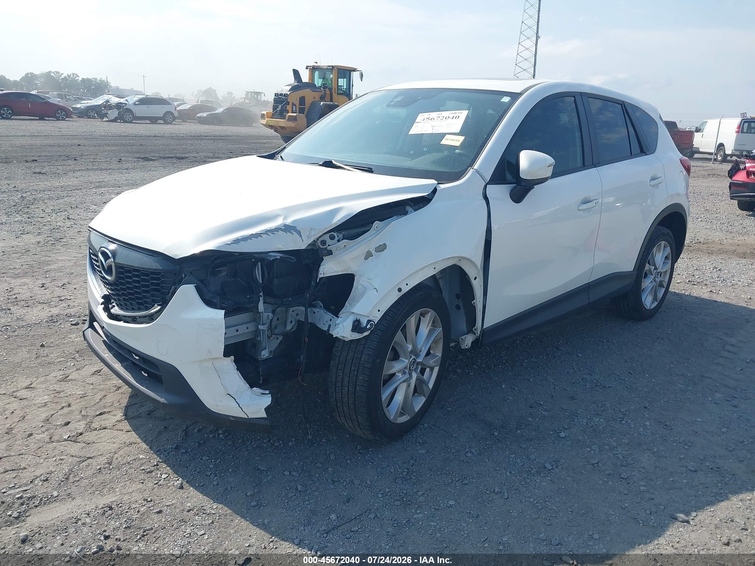 2015 Mazda Cx-5 Grand Touring White vin: JM3KE4DYXF0528663