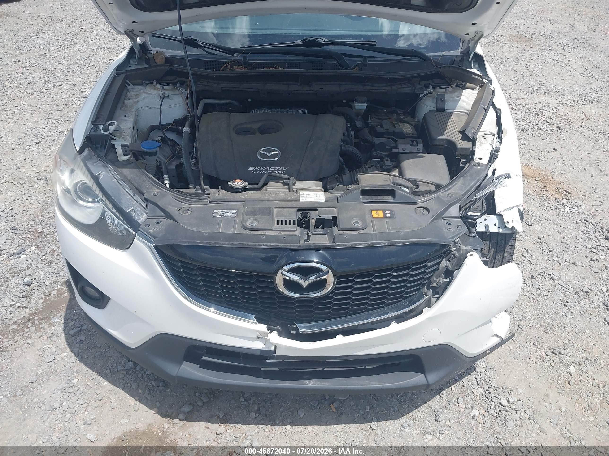 2015 Mazda Cx-5 Grand Touring White vin: JM3KE4DYXF0528663