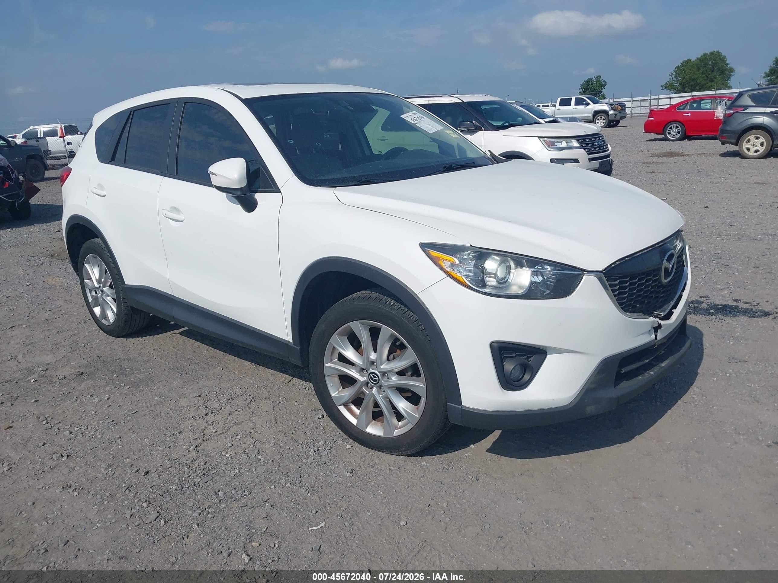 2015 Mazda Cx-5 Grand Touring White vin: JM3KE4DYXF0528663