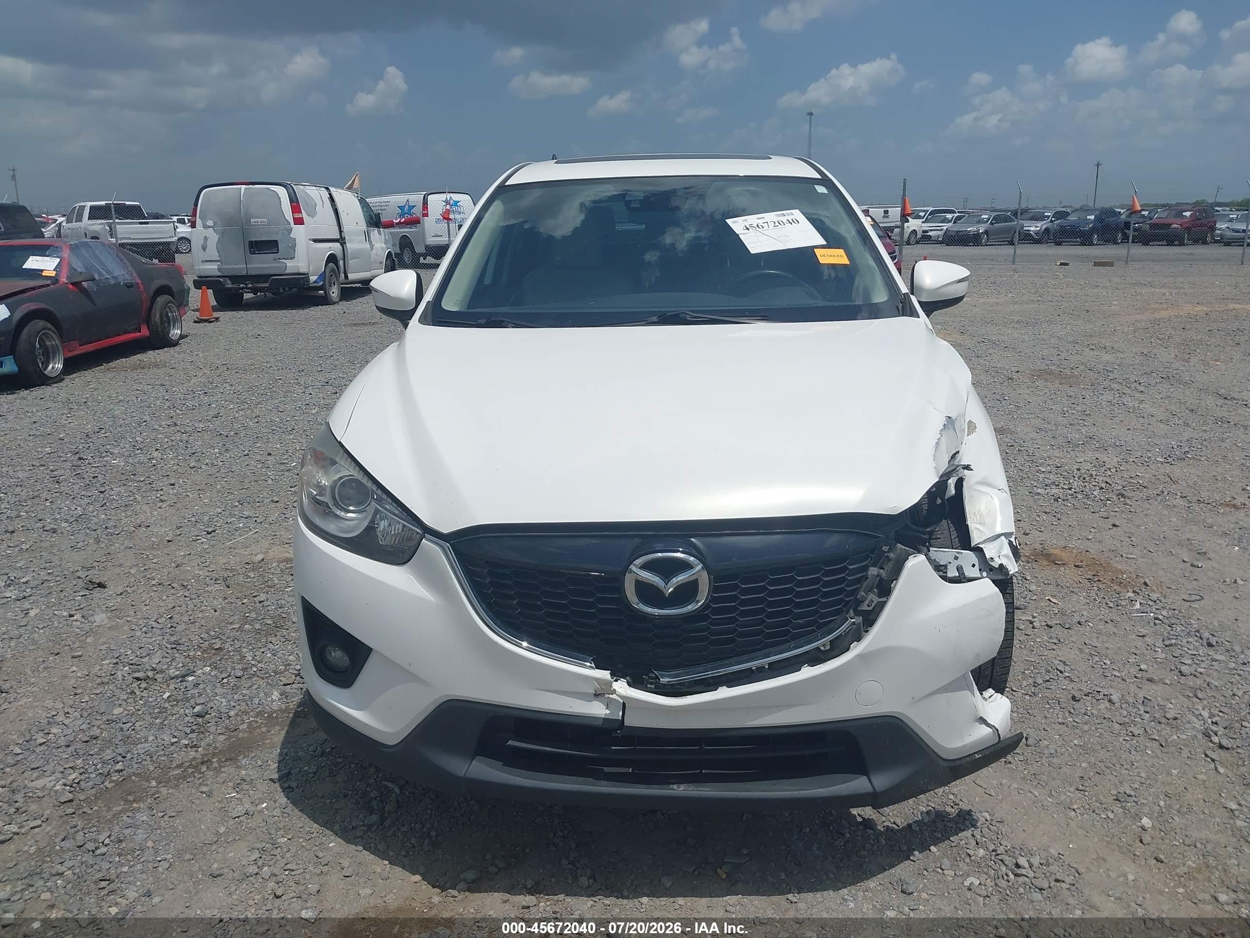 2015 Mazda Cx-5 Grand Touring White vin: JM3KE4DYXF0528663