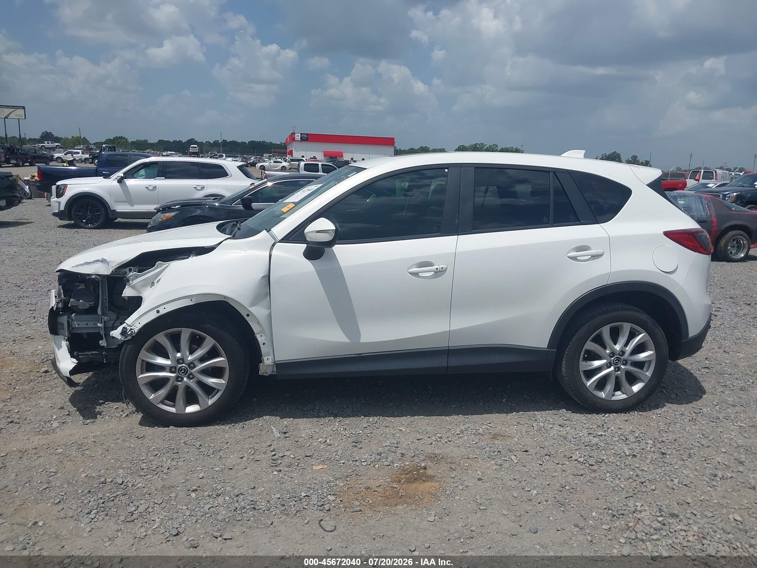 2015 Mazda Cx-5 Grand Touring White vin: JM3KE4DYXF0528663