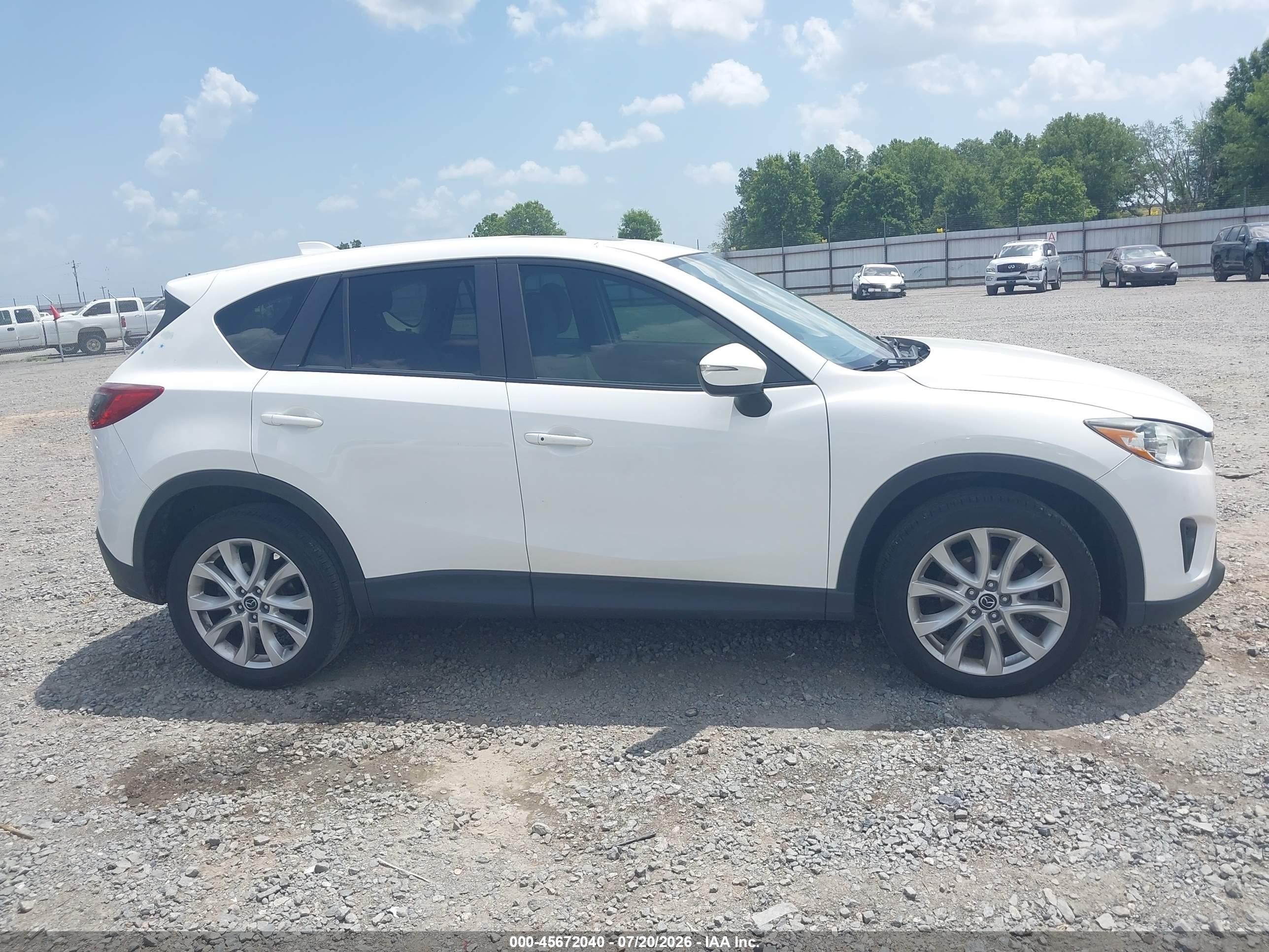 2015 Mazda Cx-5 Grand Touring White vin: JM3KE4DYXF0528663