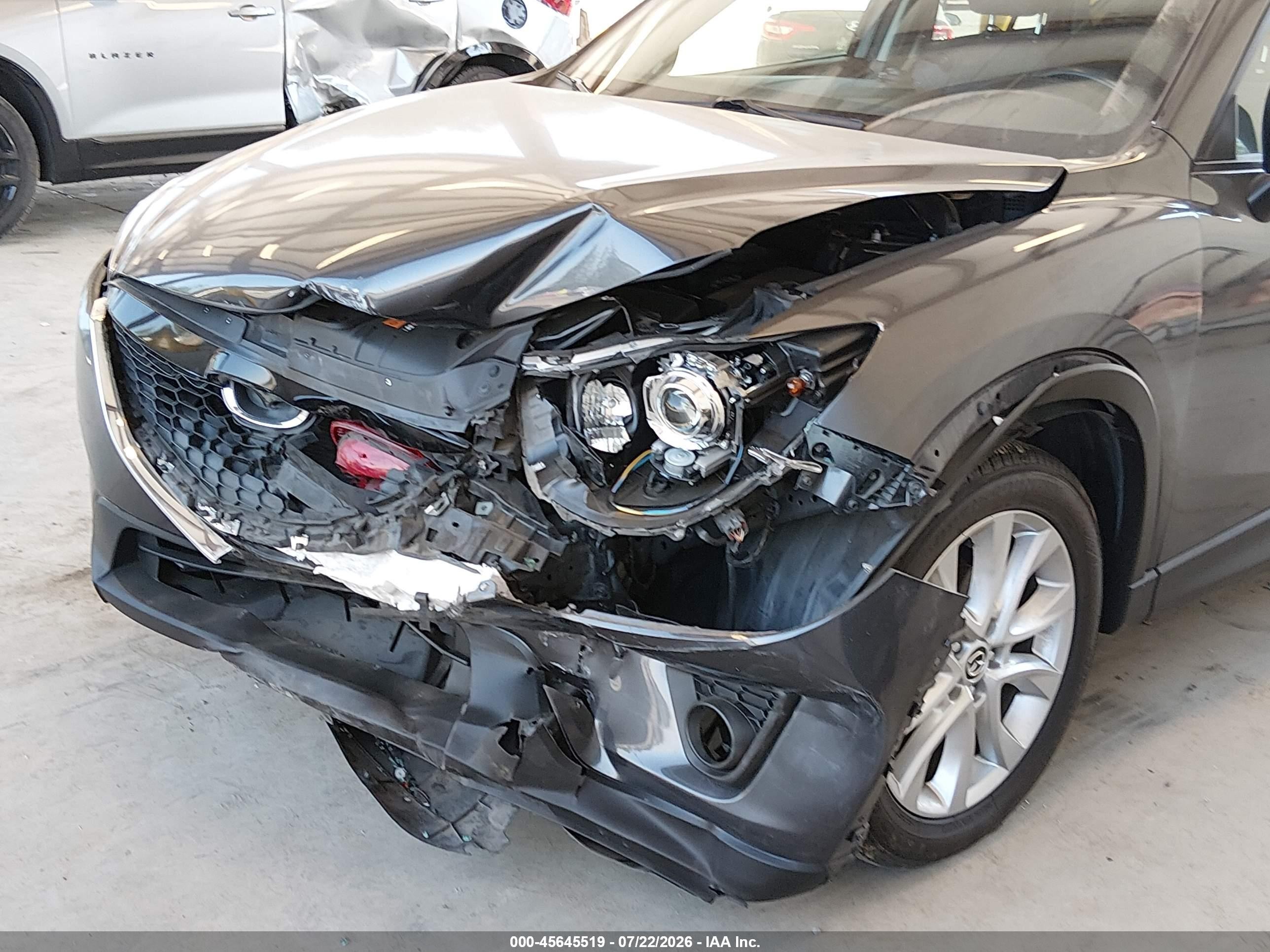 2015 Mazda Cx-5 Grand Touring Blue vin: JM3KE4DYXF0541512