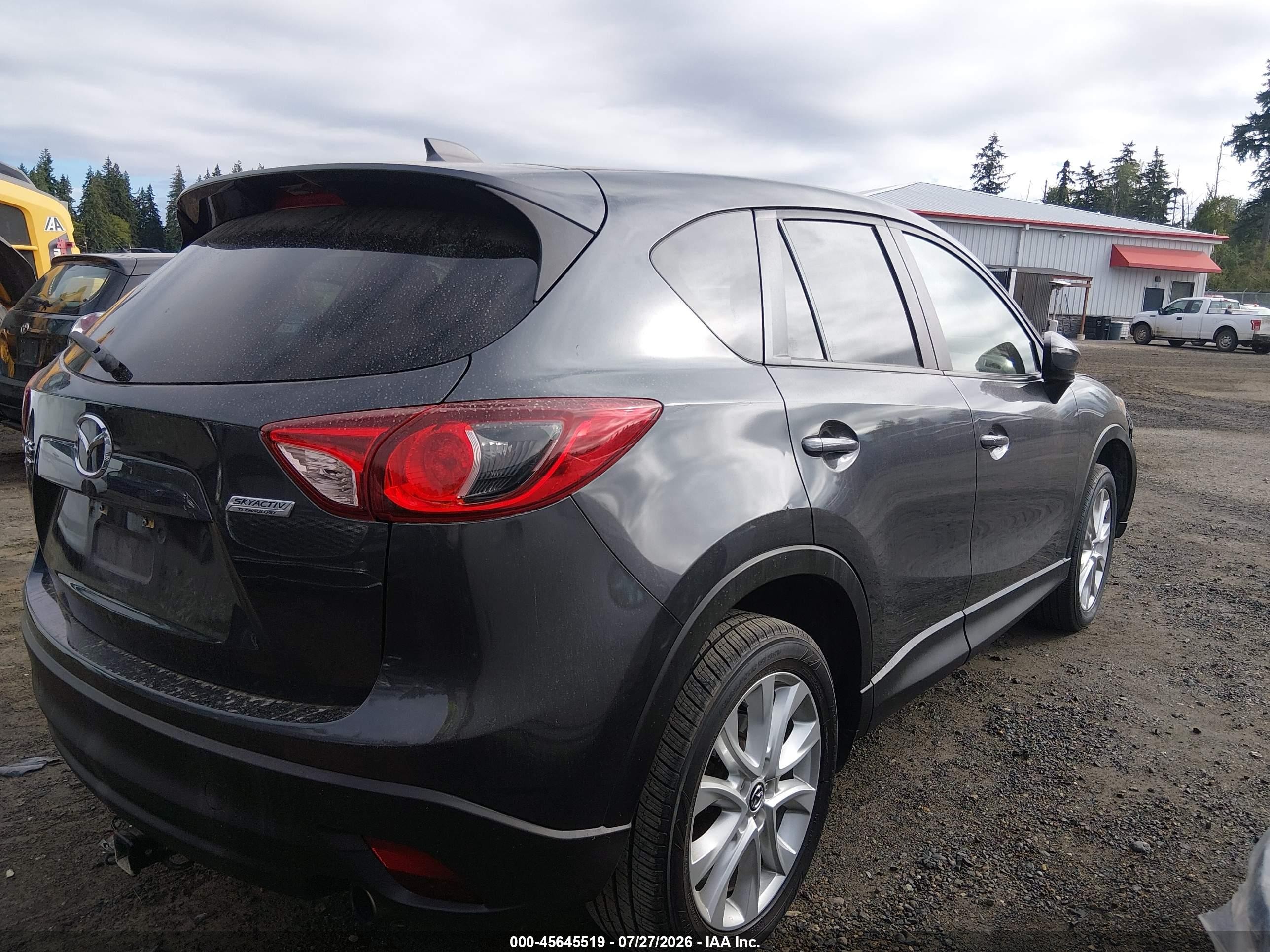 2015 Mazda Cx-5 Grand Touring Blue vin: JM3KE4DYXF0541512