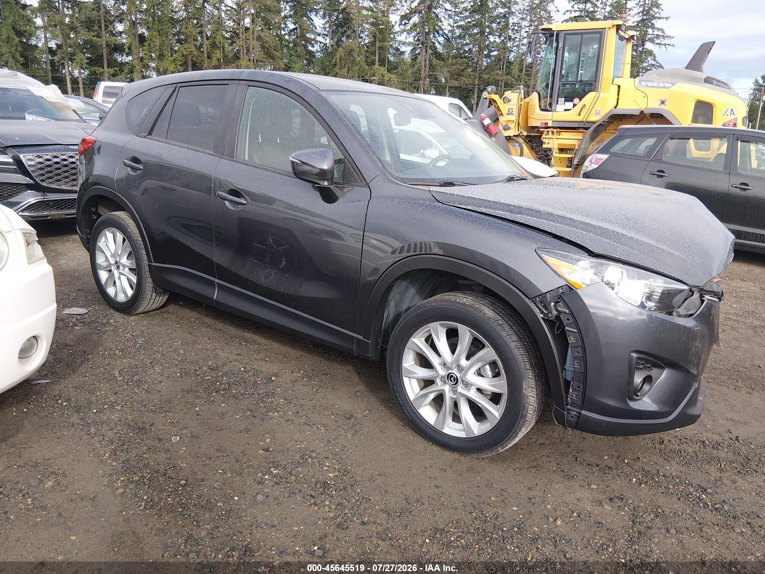 2015 Mazda Cx-5 Grand Touring Blue vin: JM3KE4DYXF0541512