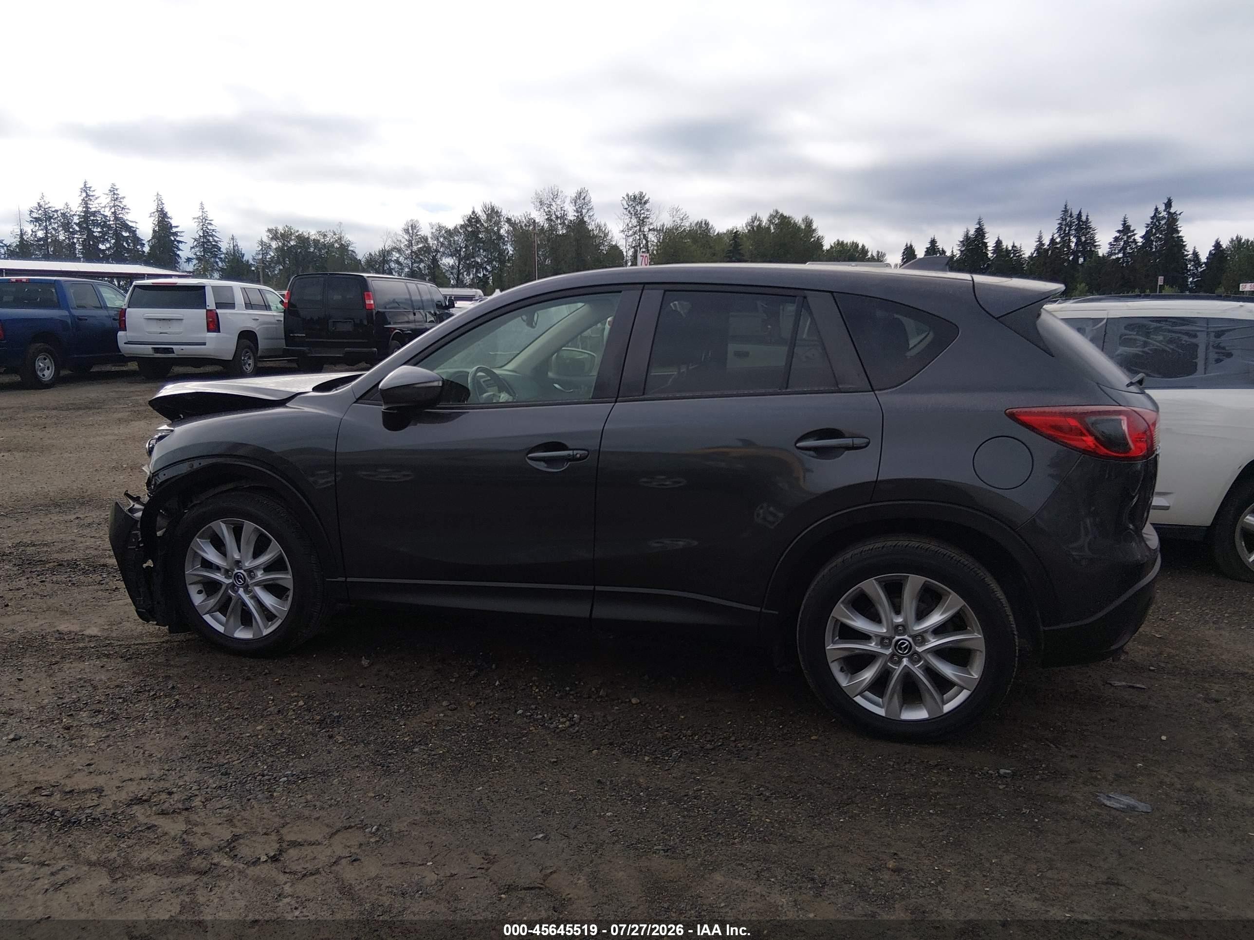 2015 Mazda Cx-5 Grand Touring Blue vin: JM3KE4DYXF0541512