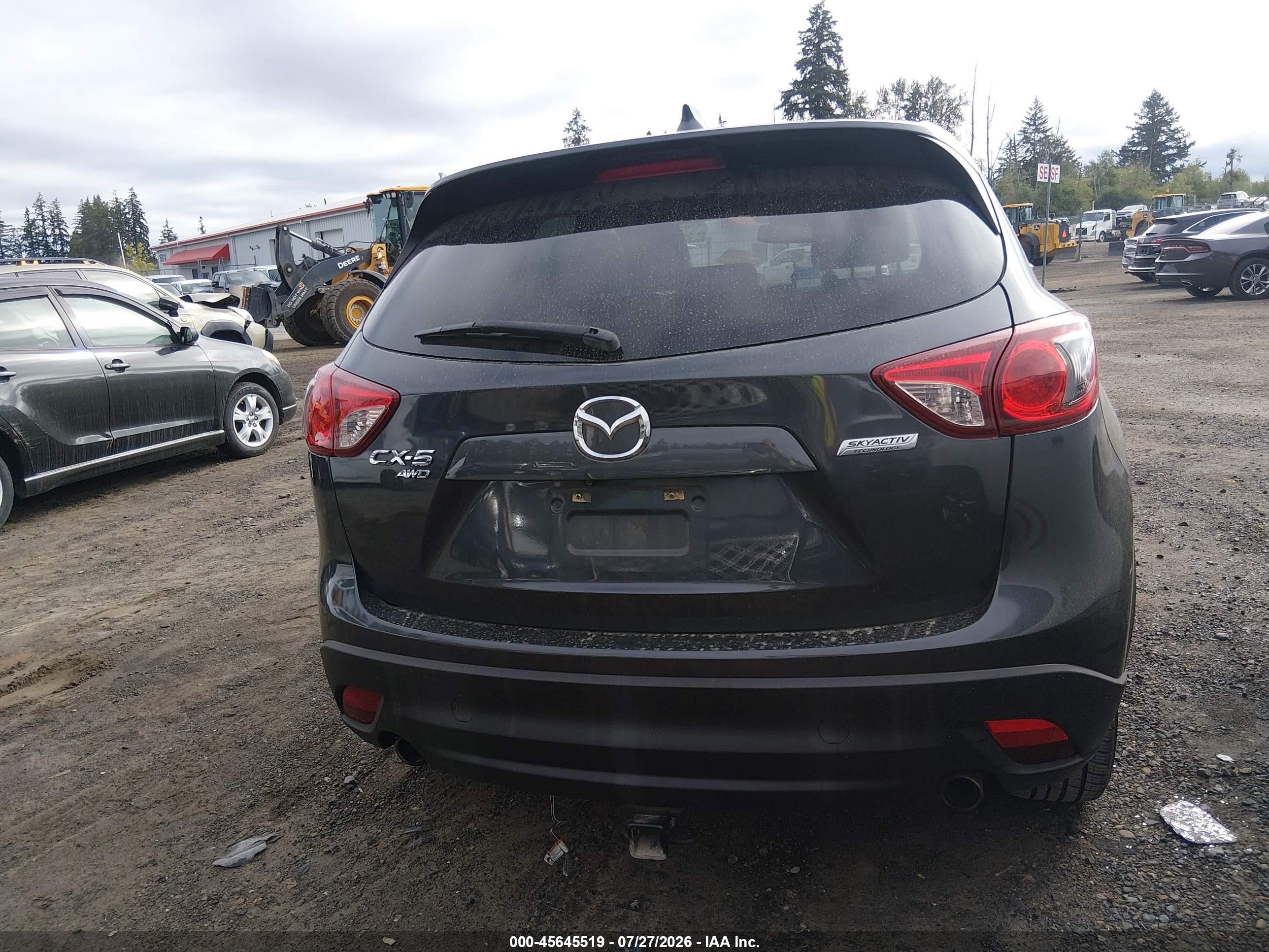 2015 Mazda Cx-5 Grand Touring Blue vin: JM3KE4DYXF0541512