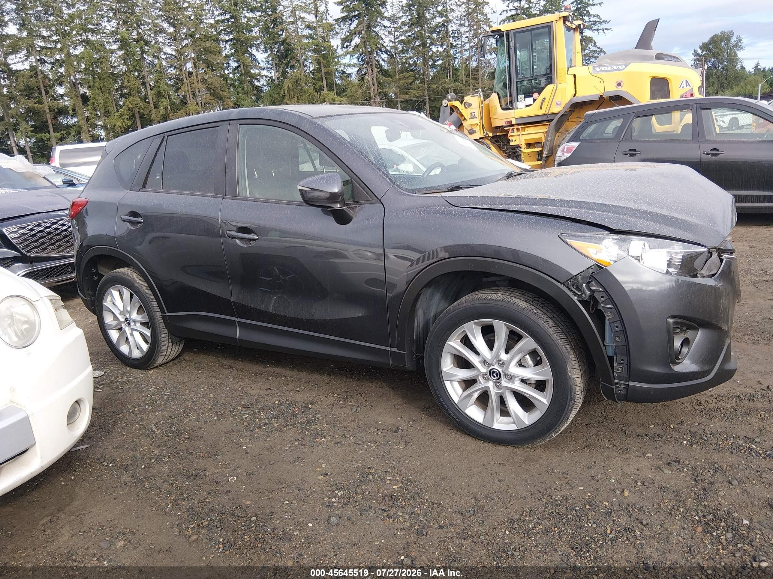 2015 Mazda Cx-5 Grand Touring Blue vin: JM3KE4DYXF0541512