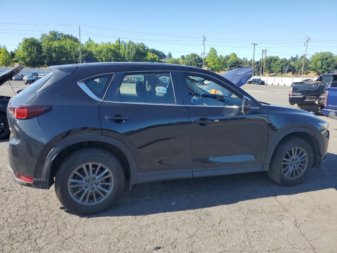 2017 Mazda Cx-5 Sport Black vin: JM3KFABL6H0109358