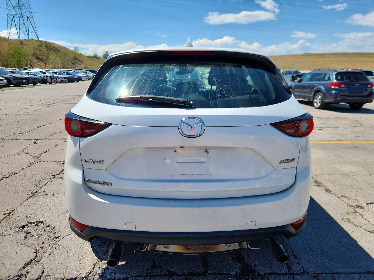 2017 Mazda Cx-5 Sport White vin: JM3KFABL6H0125429