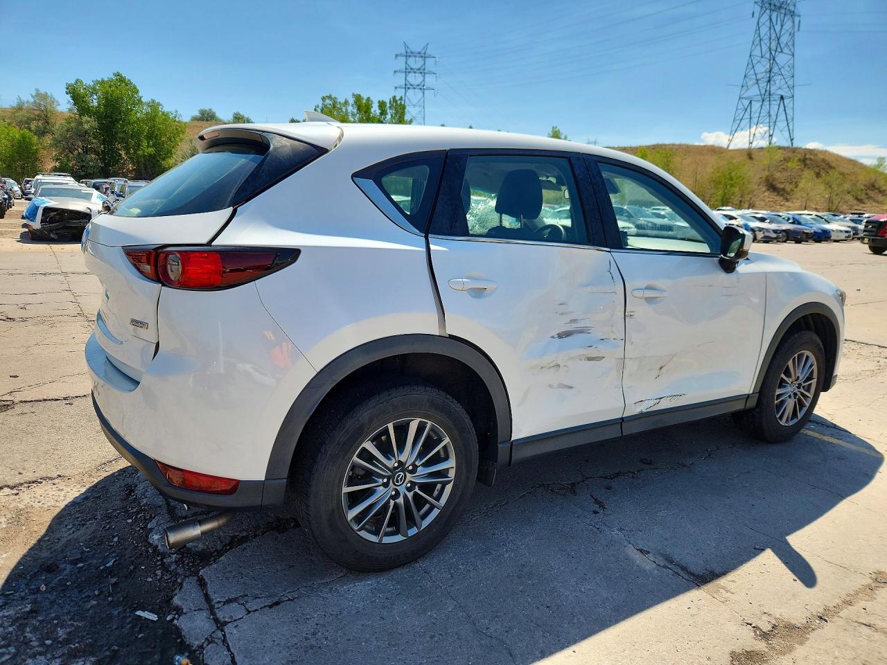 2017 Mazda Cx-5 Sport White vin: JM3KFABL6H0125429