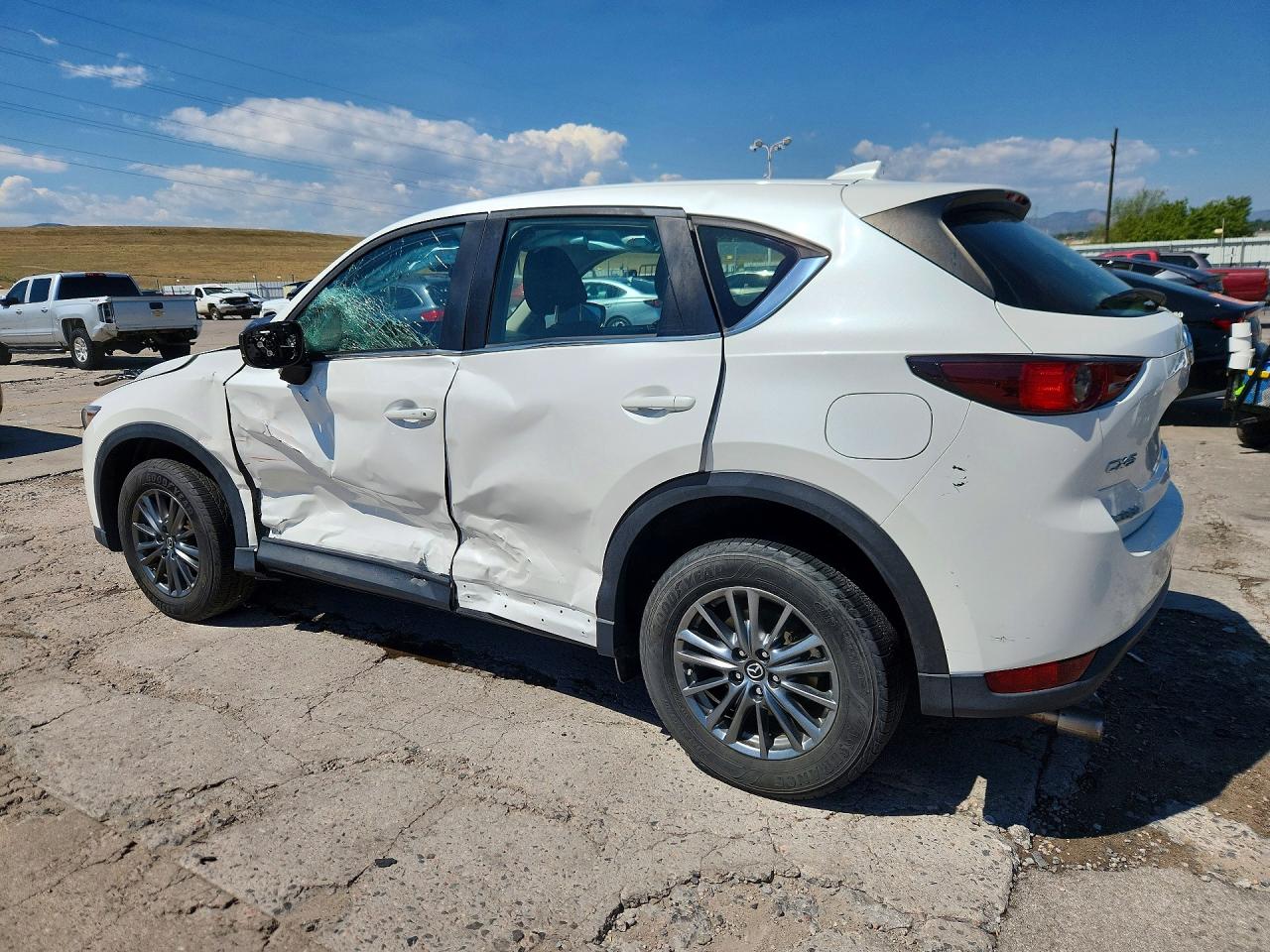 2017 Mazda Cx-5 Sport White vin: JM3KFABL6H0125429