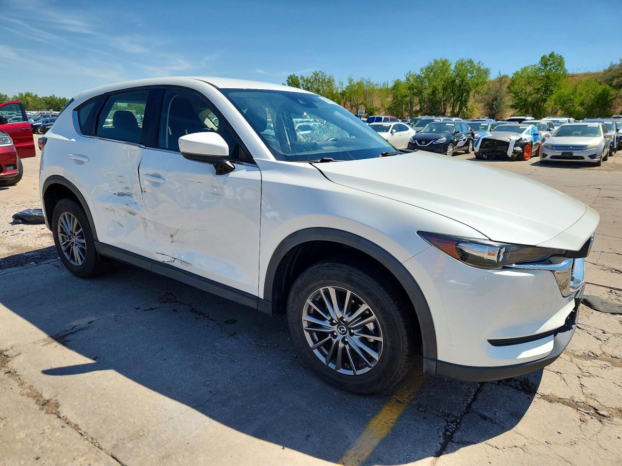 2017 Mazda Cx-5 Sport White vin: JM3KFABL6H0125429