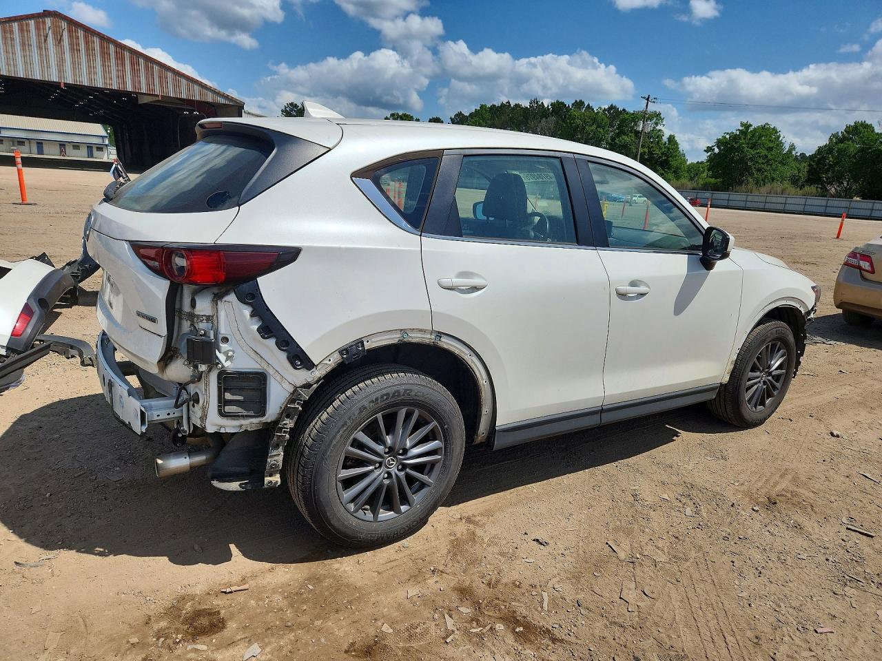 2021 Mazda Cx-5 Sport White vin: JM3KFABM1M0332331