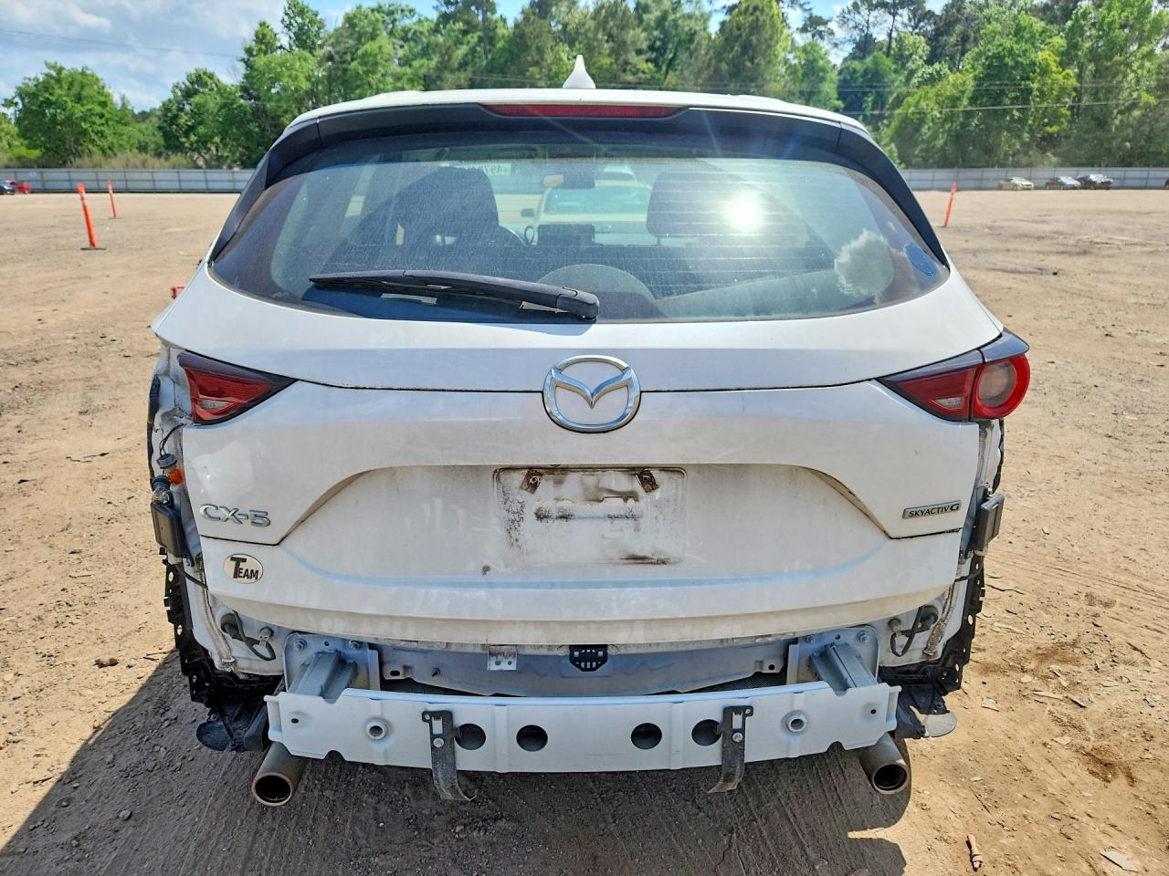 2021 Mazda Cx-5 Sport White vin: JM3KFABM1M0332331