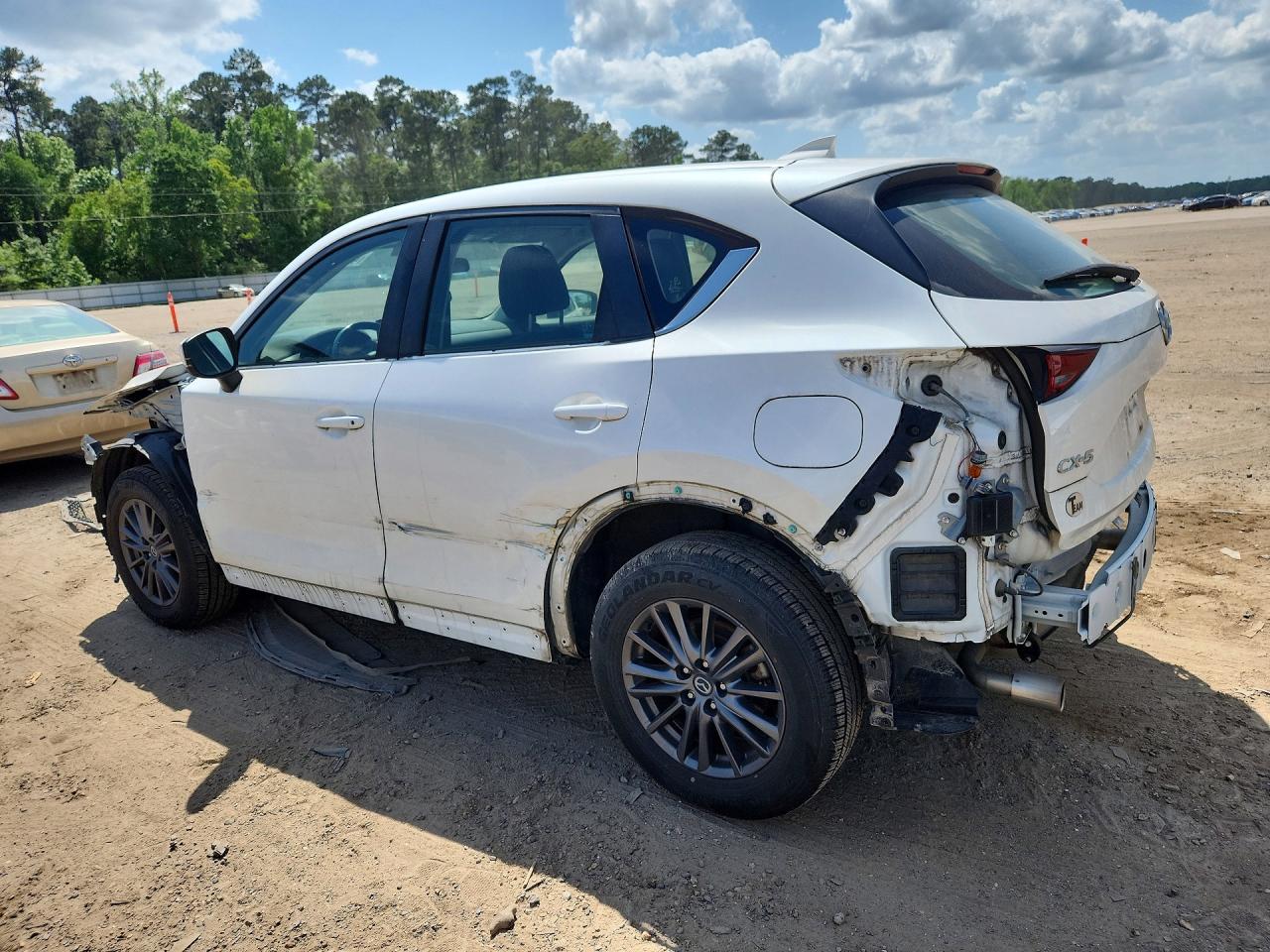 2021 Mazda Cx-5 Sport White vin: JM3KFABM1M0332331