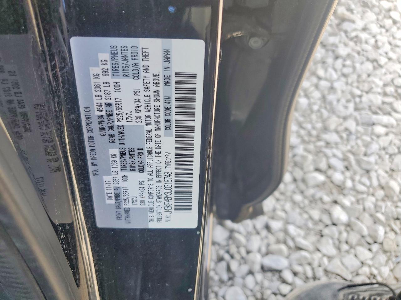 2018 Mazda Cx-5 Sport Blue vin: JM3KFABM3J0318748