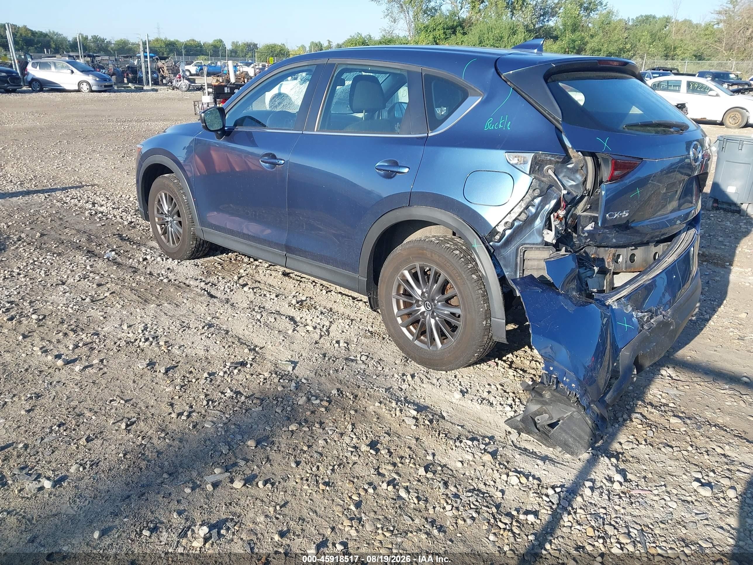 2020 Mazda Cx-5 Sport Синий vin: JM3KFABM3L1775556