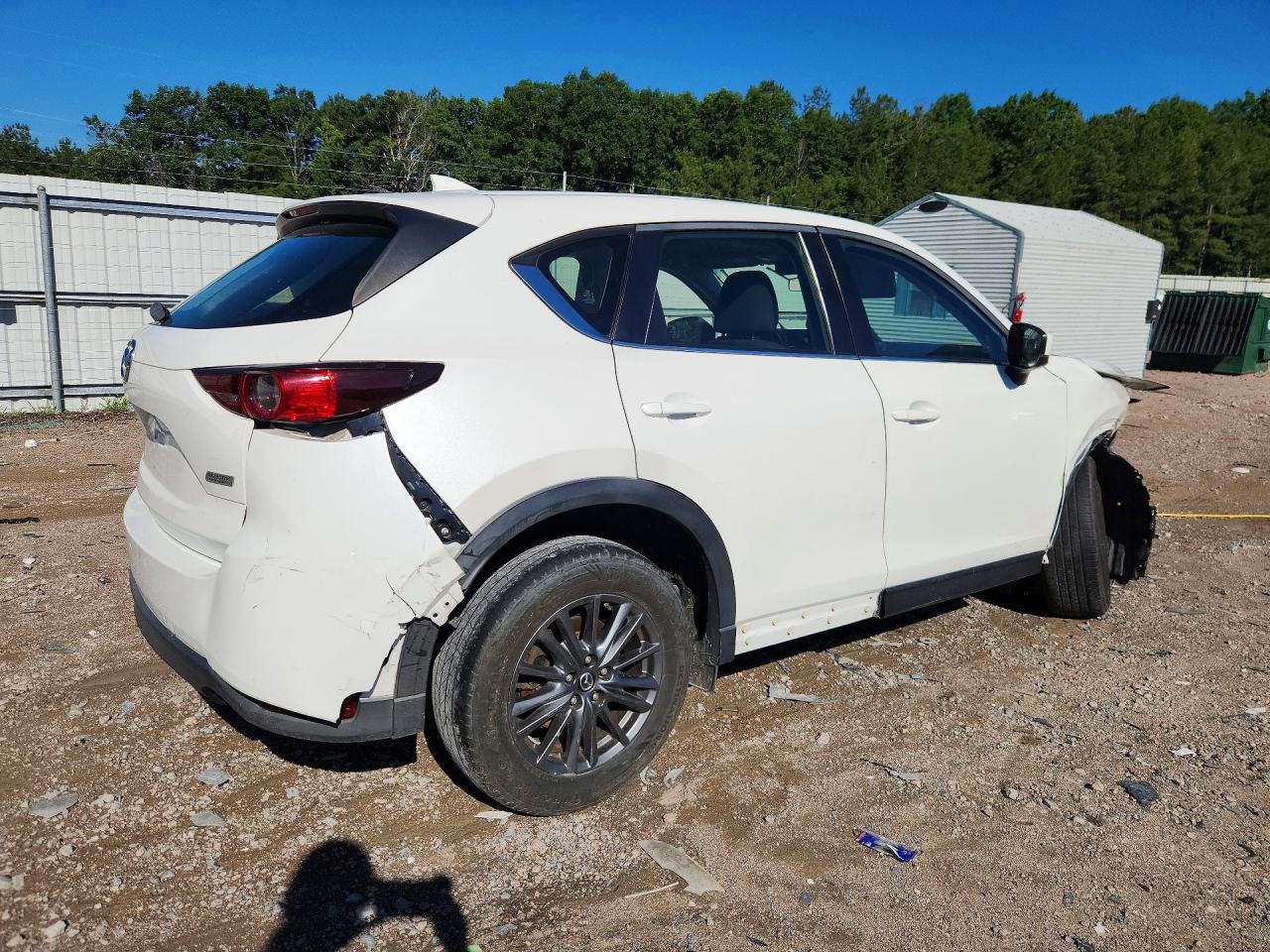 2019 Mazda Cx-5 Sport White vin: JM3KFABMXK0505695