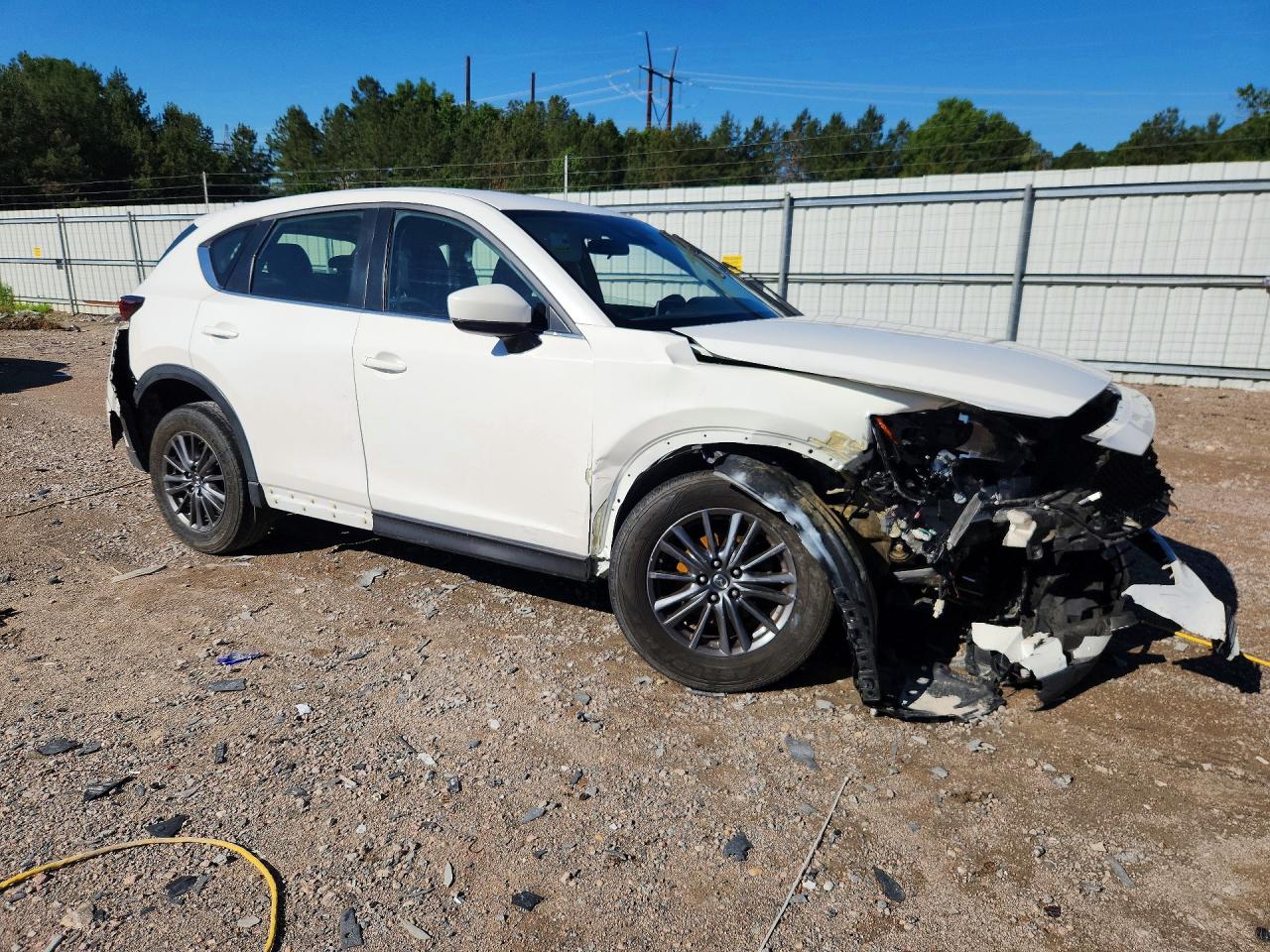 2019 Mazda Cx-5 Sport White vin: JM3KFABMXK0505695