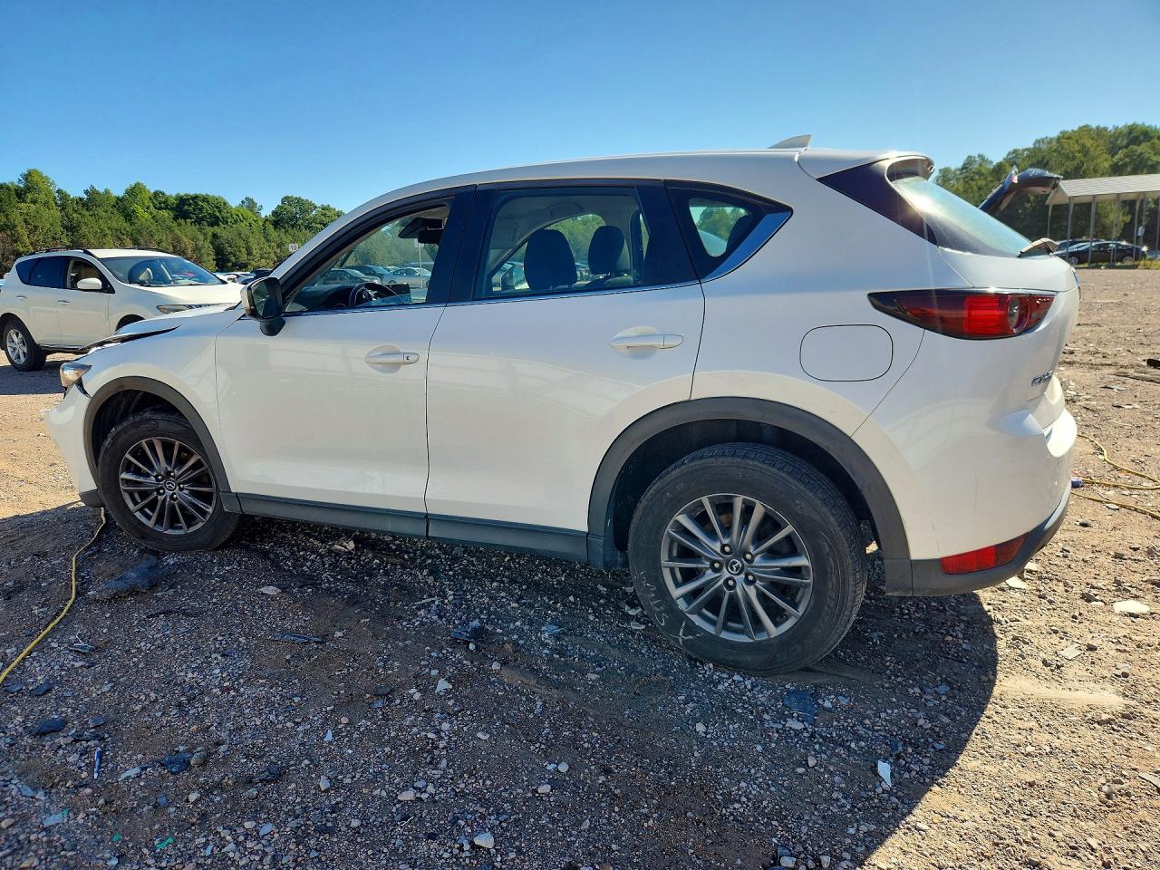 2019 Mazda Cx-5 Sport White vin: JM3KFABMXK0505695