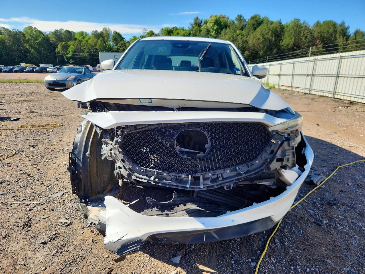 2019 Mazda Cx-5 Sport White vin: JM3KFABMXK0505695