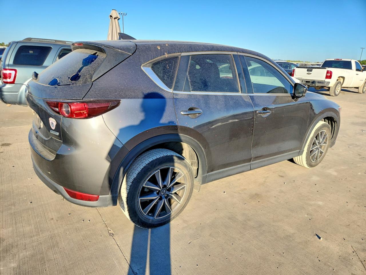 2018 Mazda Cx-5 Touring Gray vin: JM3KFACM0J1329604