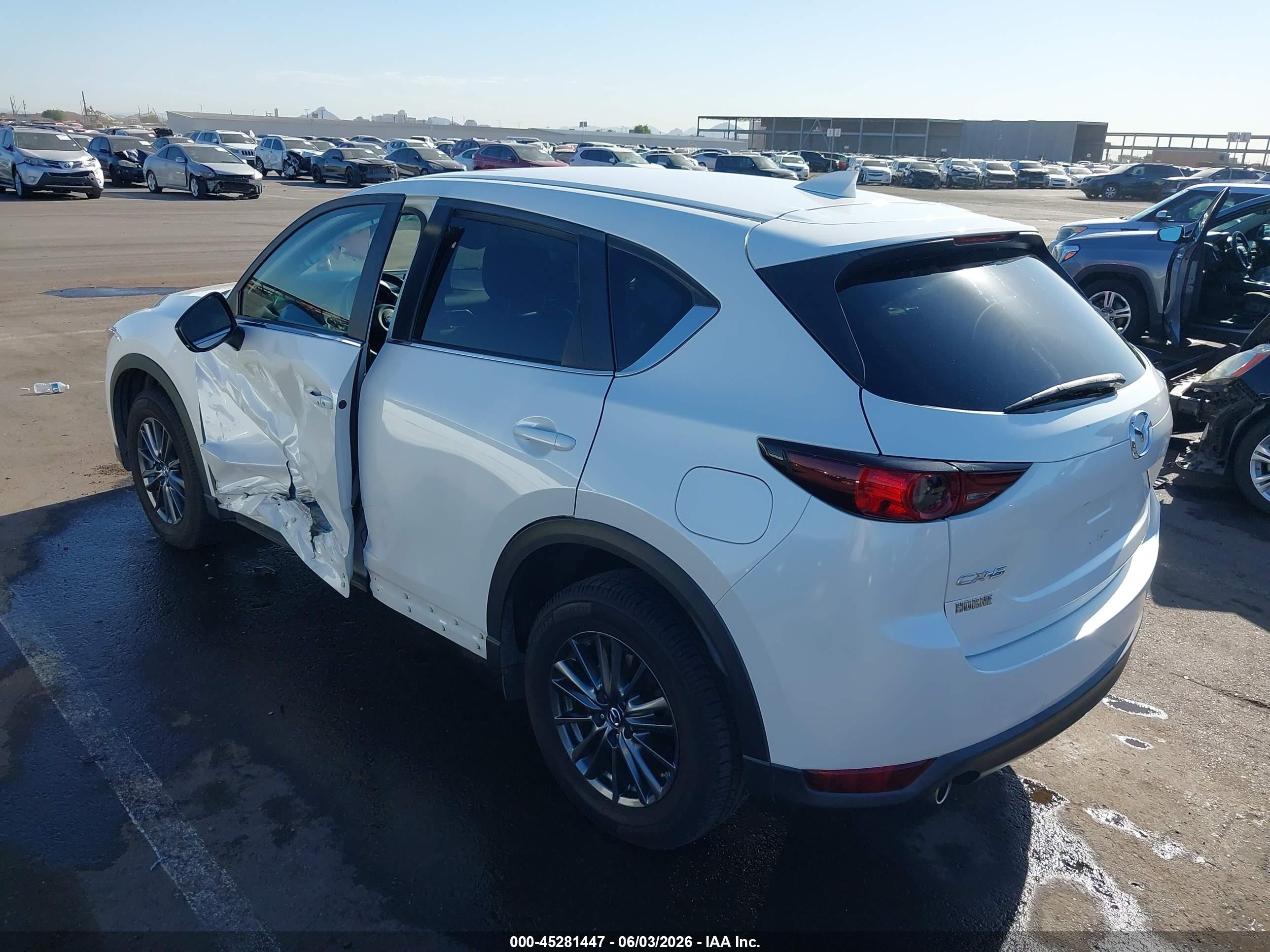 2019 Mazda Cx-5 Touring White vin: JM3KFACM0K0698650