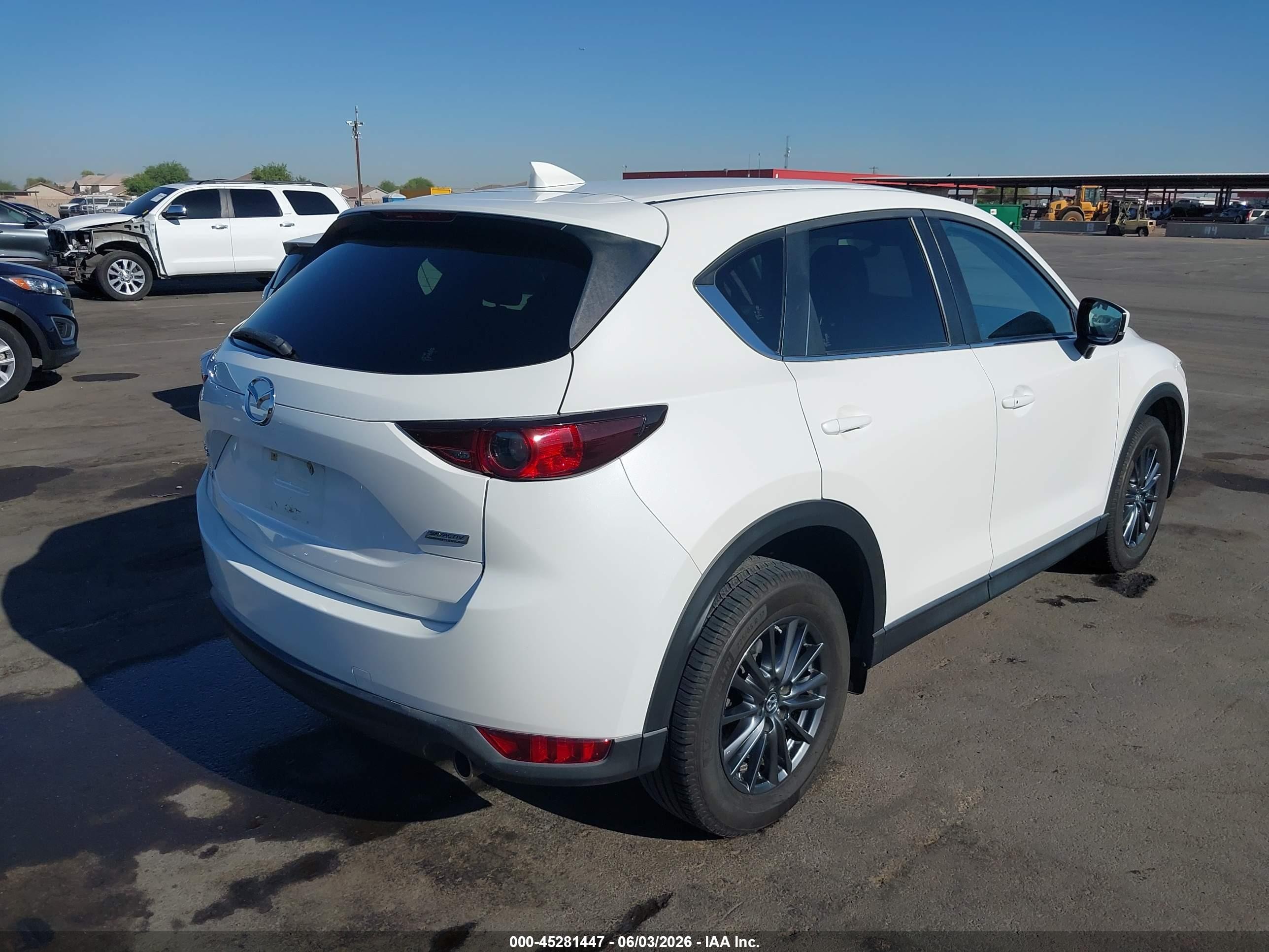 2019 Mazda Cx-5 Touring White vin: JM3KFACM0K0698650