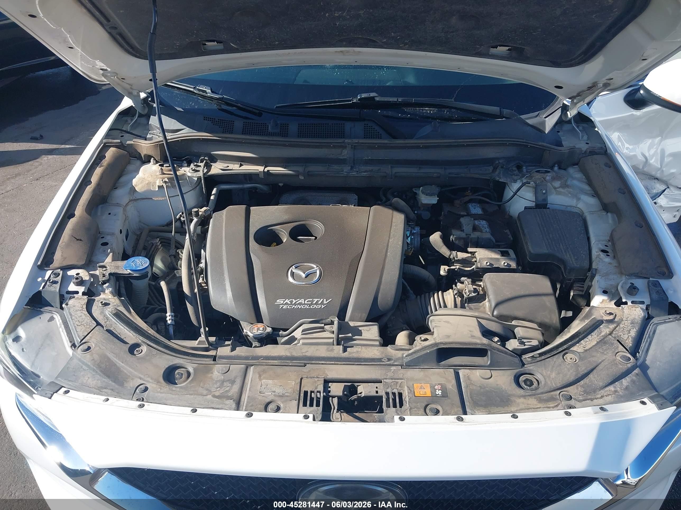 2019 Mazda Cx-5 Touring White vin: JM3KFACM0K0698650
