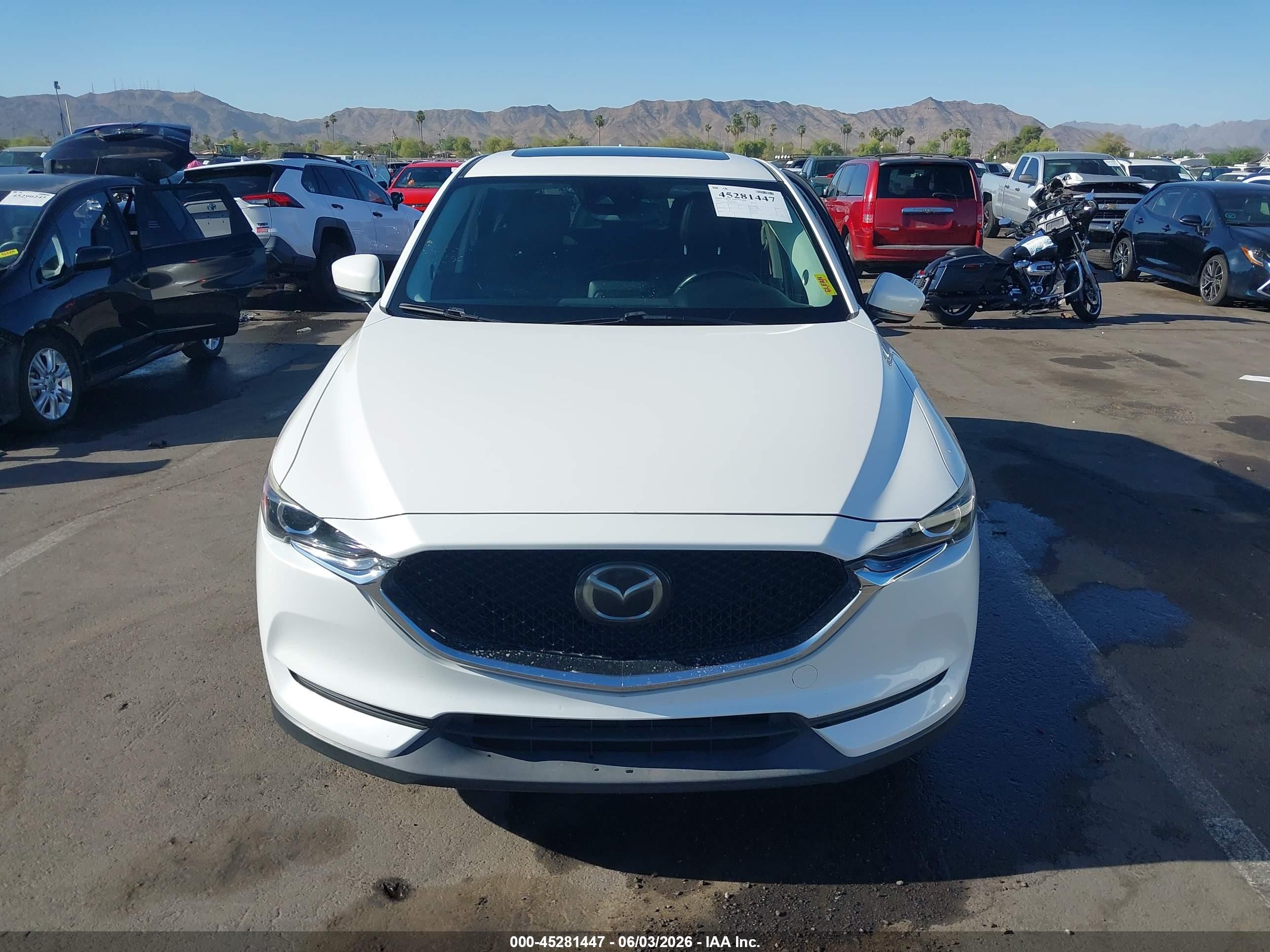 2019 Mazda Cx-5 Touring White vin: JM3KFACM0K0698650