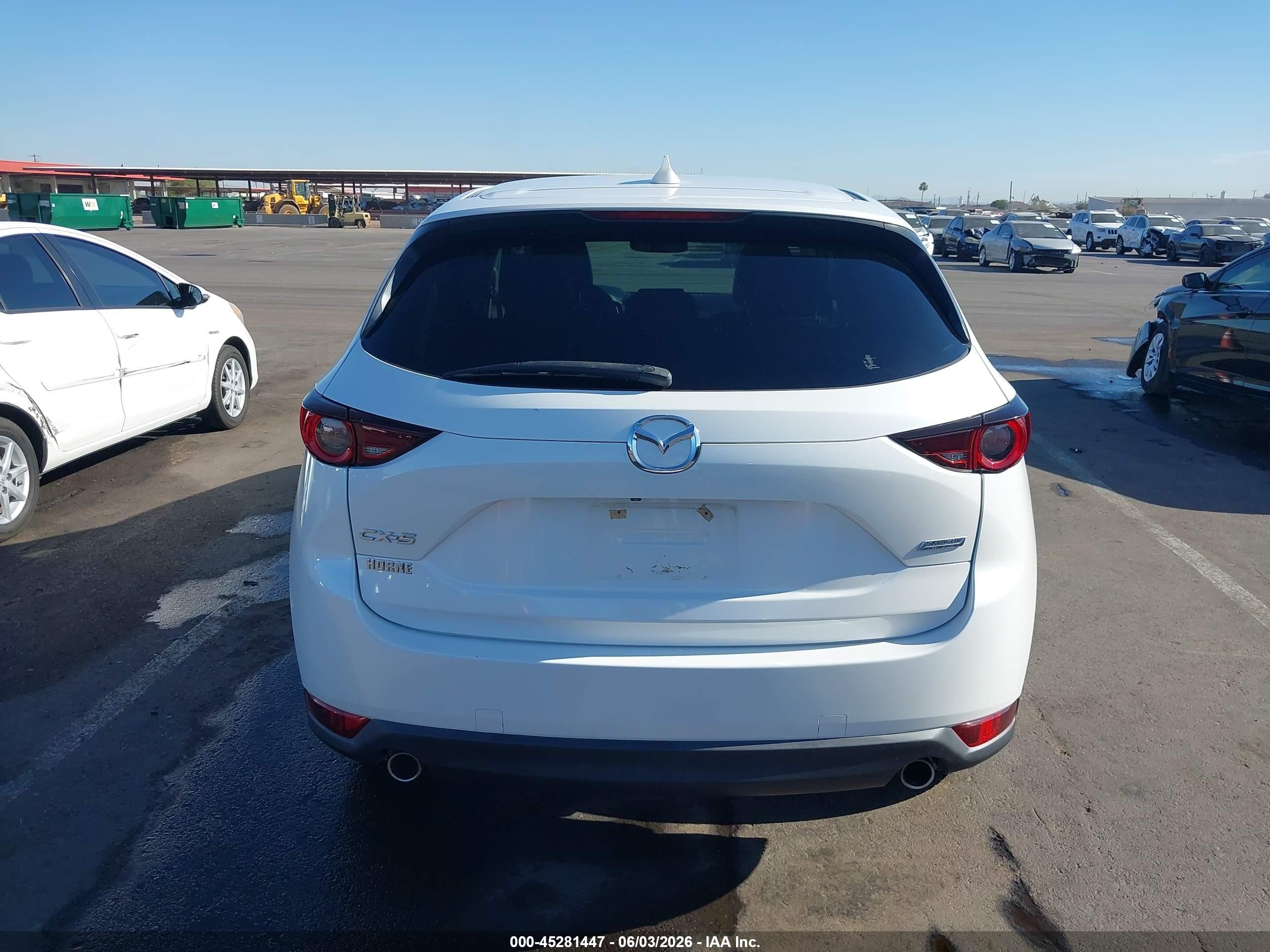 2019 Mazda Cx-5 Touring White vin: JM3KFACM0K0698650