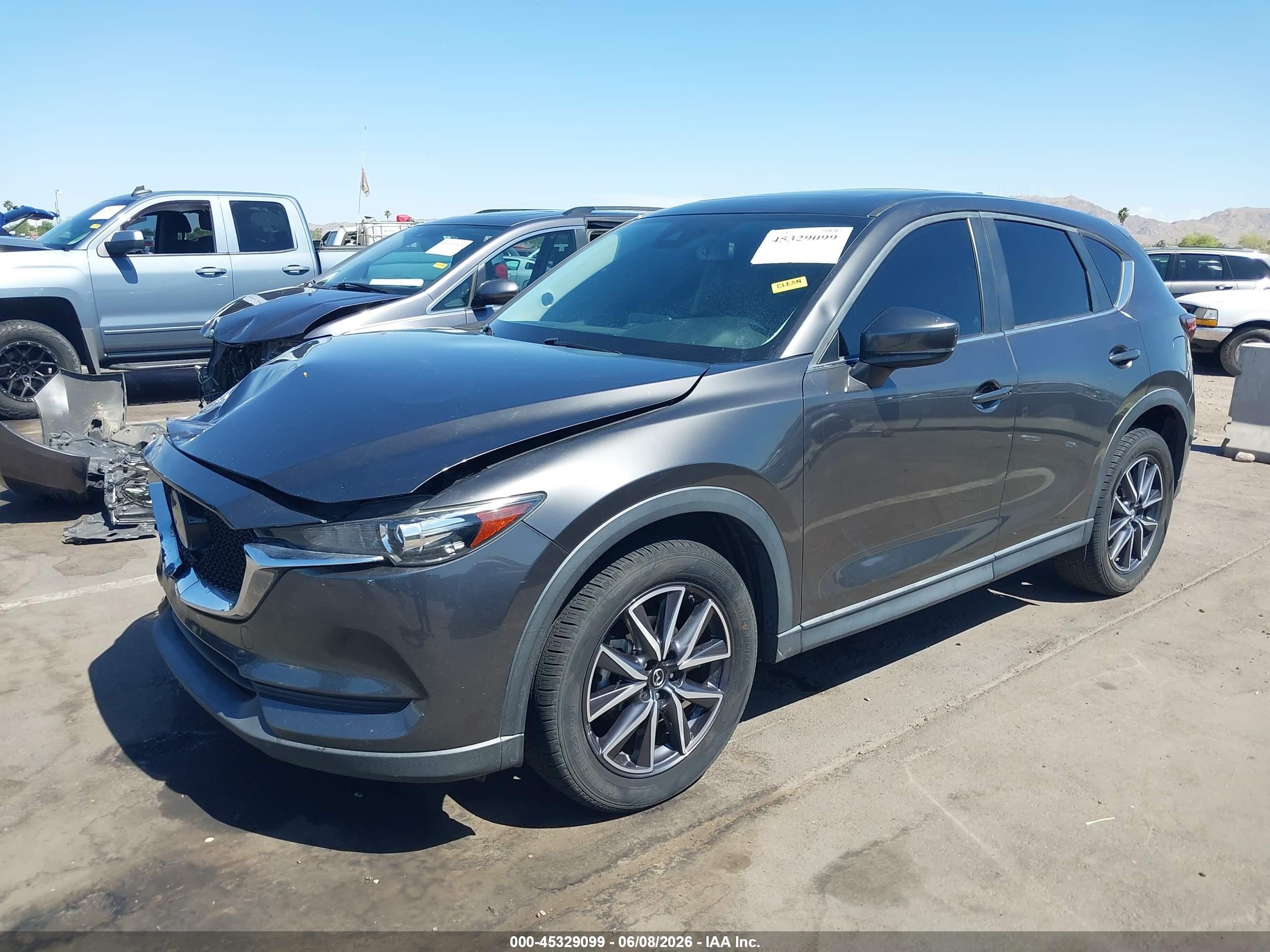 2018 Mazda Cx-5 Touring Gray vin: JM3KFACM4J1370317