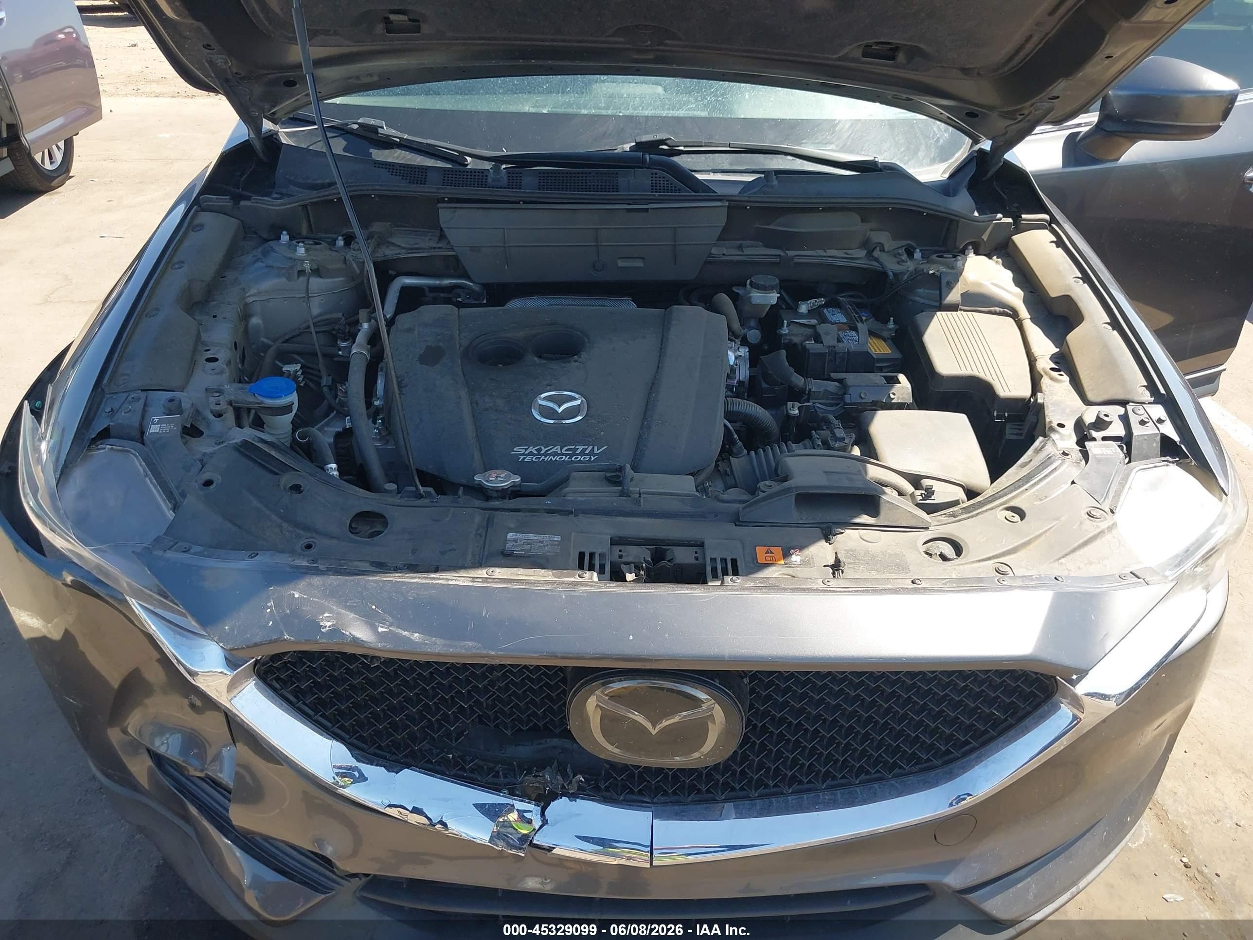2018 Mazda Cx-5 Touring Gray vin: JM3KFACM4J1370317