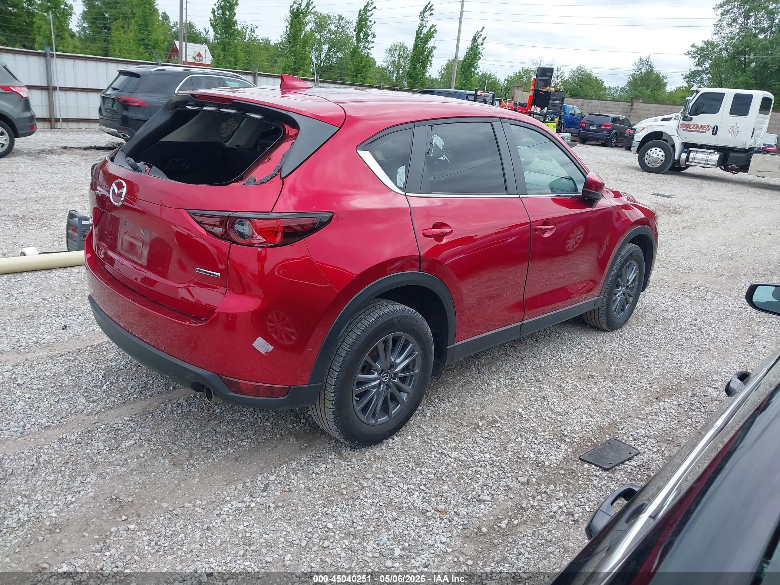 2020 Mazda Cx-5 Touring Red vin: JM3KFACM5L0813633