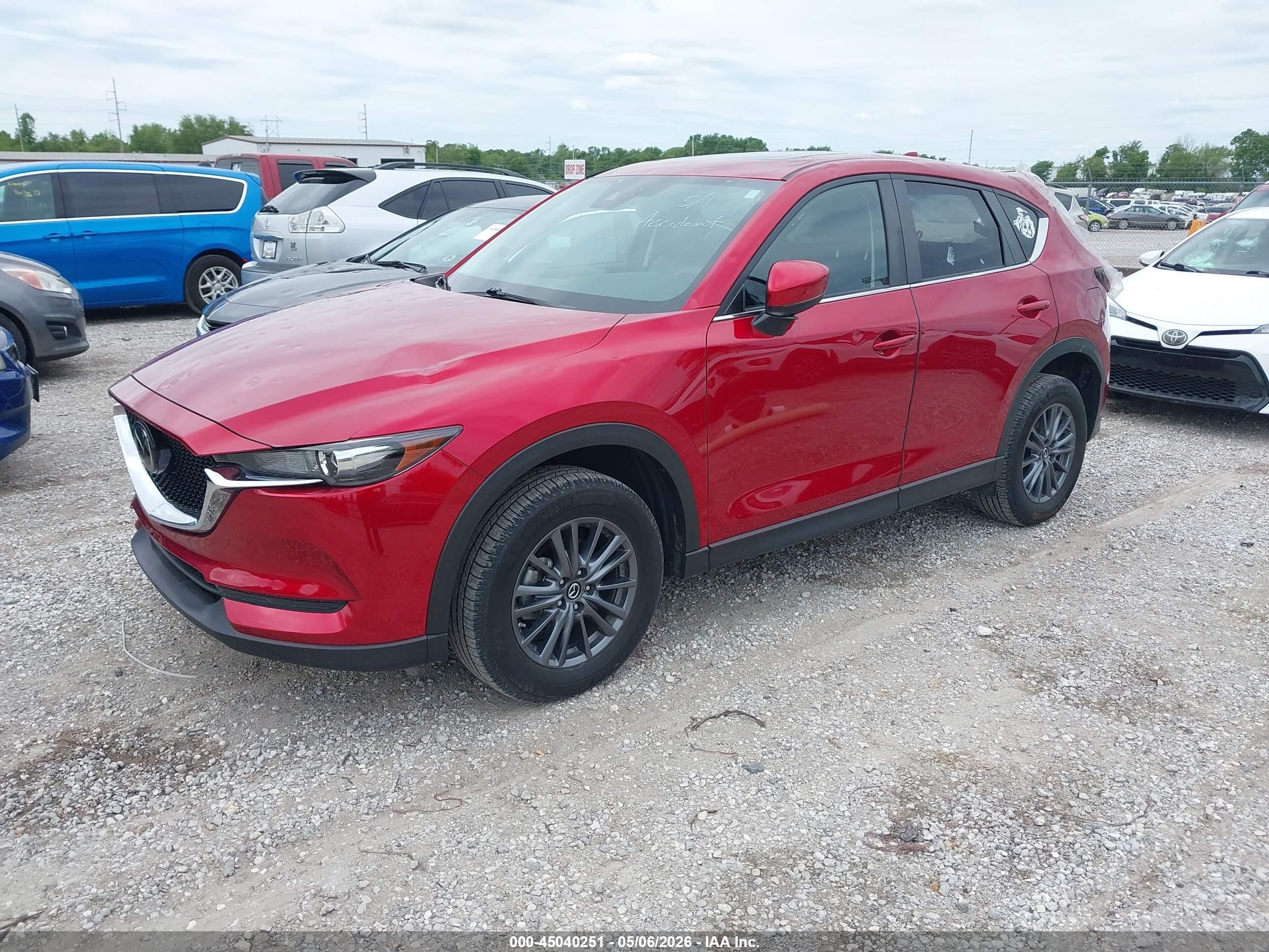 2020 Mazda Cx-5 Touring Red vin: JM3KFACM5L0813633
