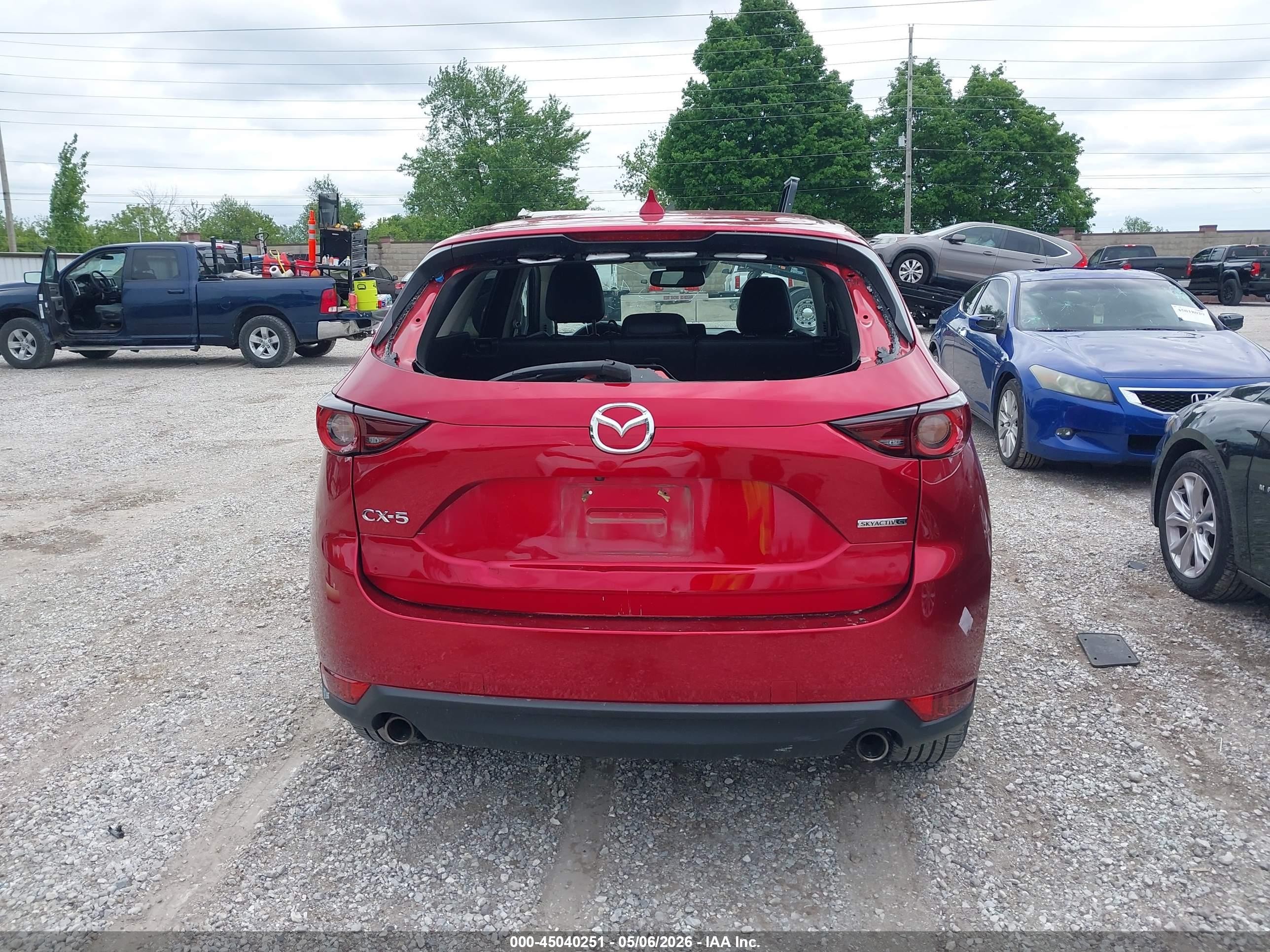 2020 Mazda Cx-5 Touring Red vin: JM3KFACM5L0813633
